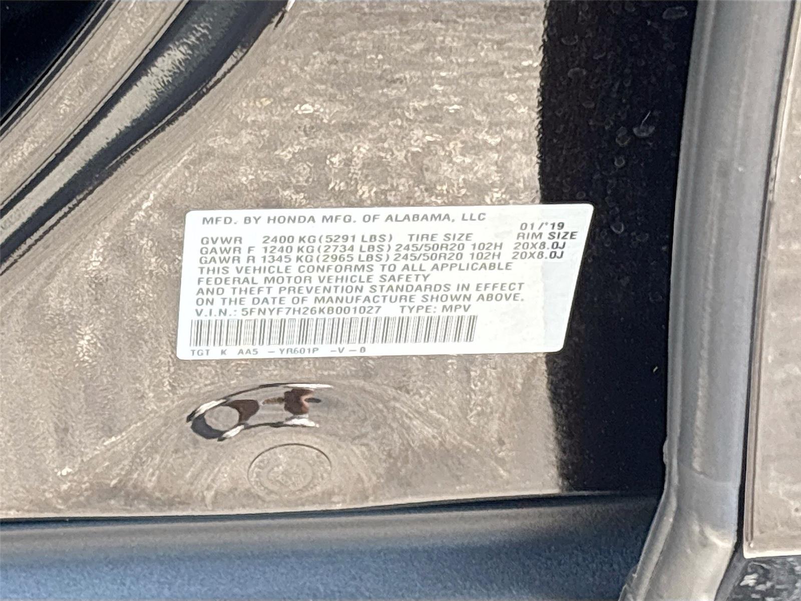 2019 Honda Passport Sport