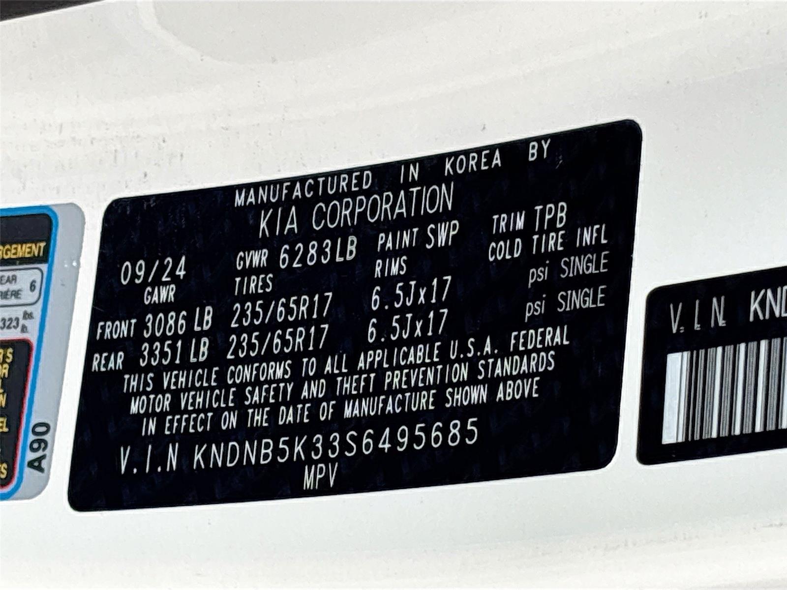 2025 Kia Carnival LXS