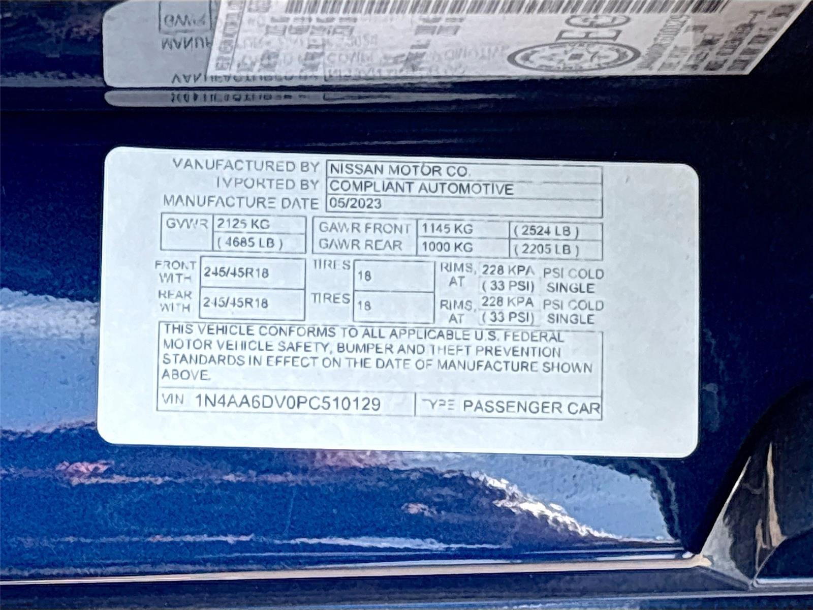 2023 NISSAN MAXIMA SL