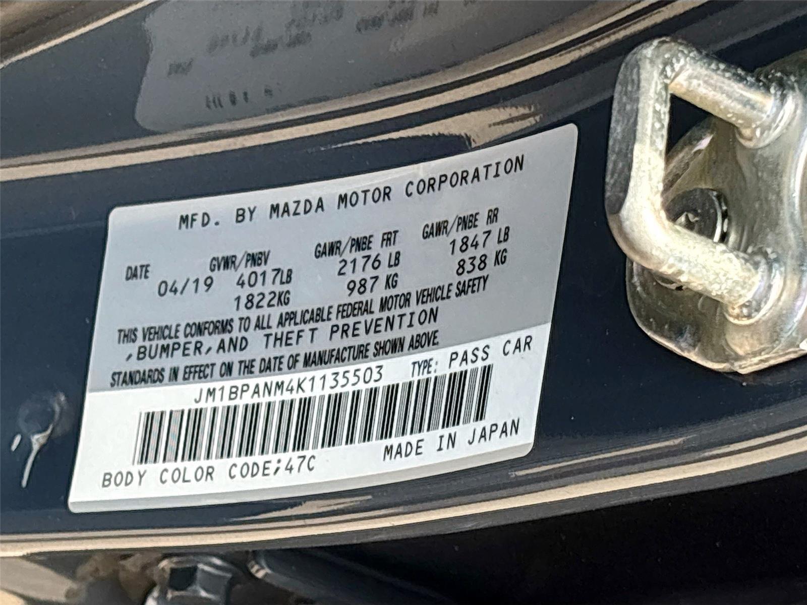 2019 Mazda Mazda3 Hatchback w/Premium Pkg