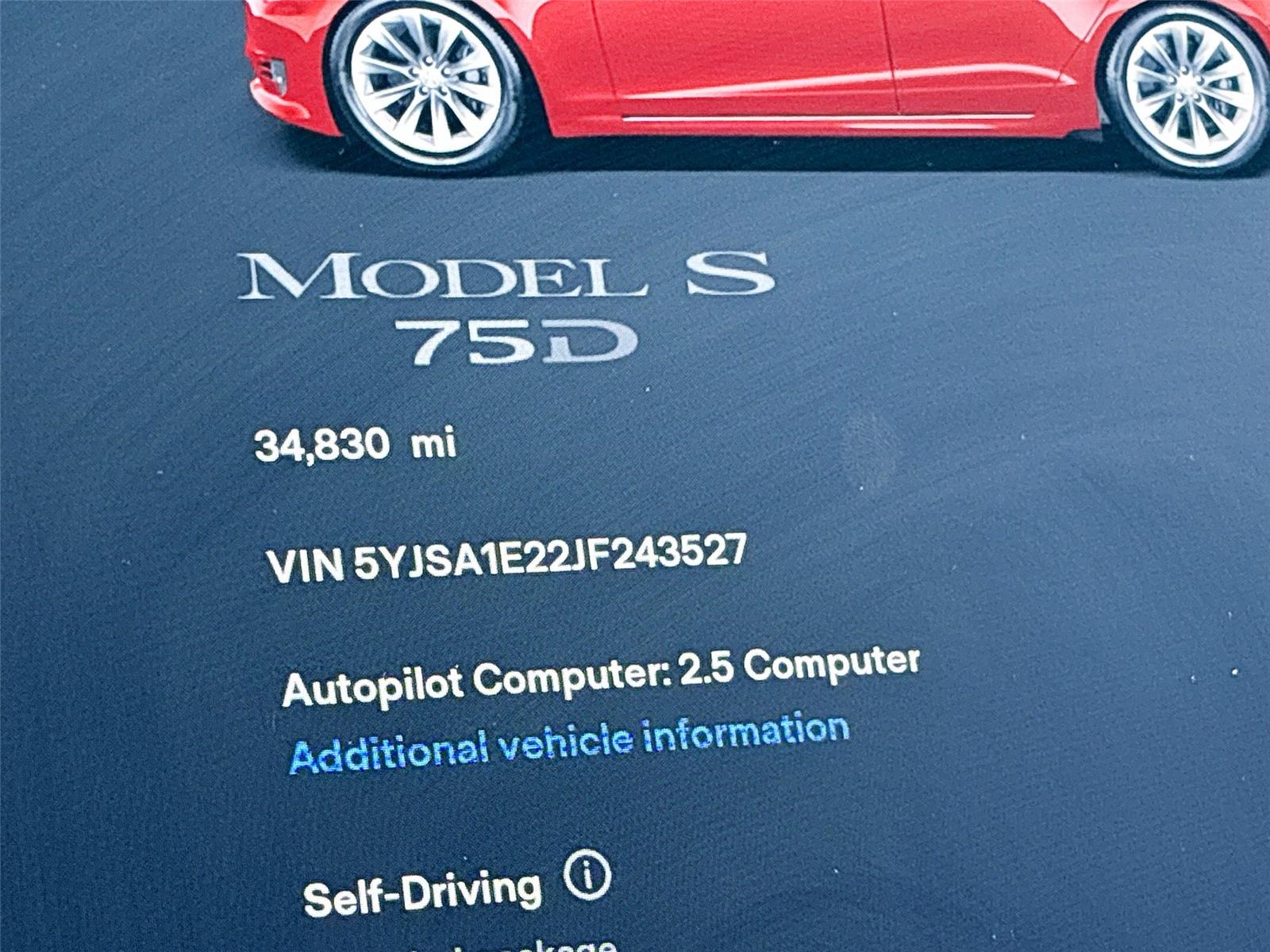 2018 Tesla Model S 75D