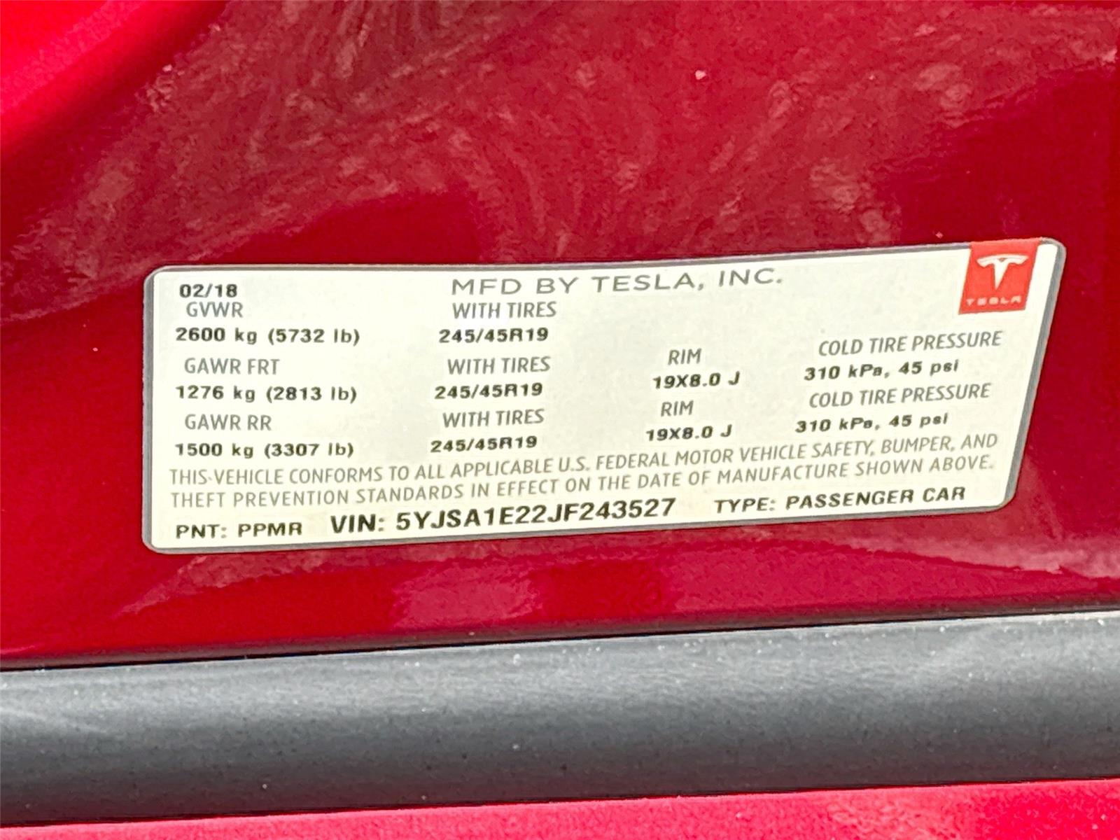 2018 Tesla Model S 75D