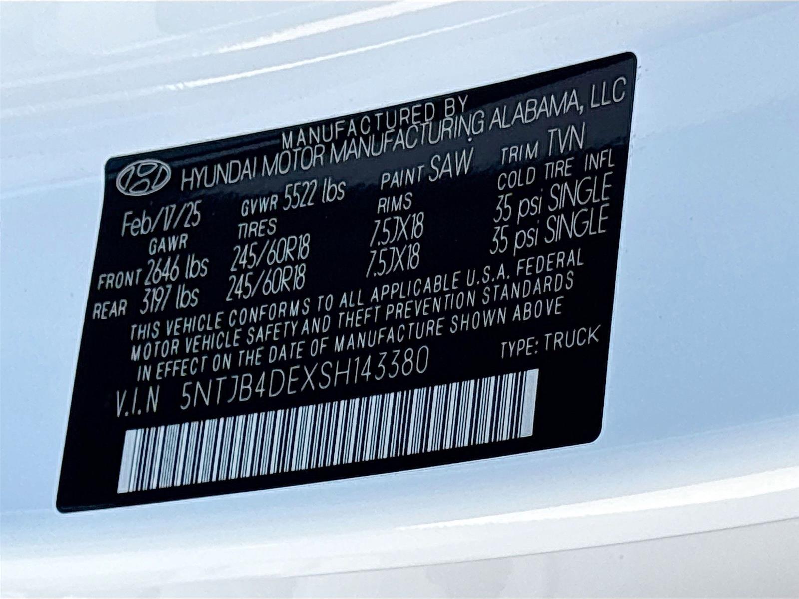 2025 Hyundai Santa Cruz SEL