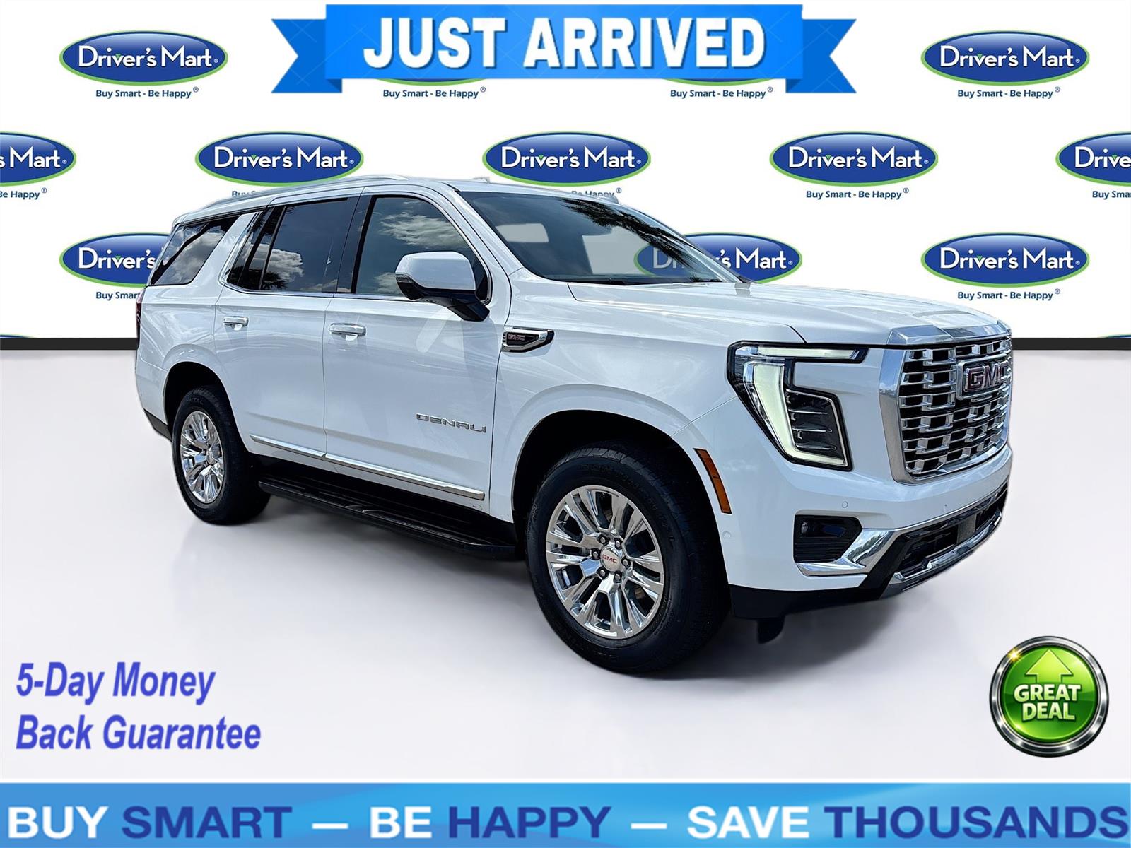 Summit White 2025 GMC Yukon Denali RWD SUV / Crossover 4X2 Automatic