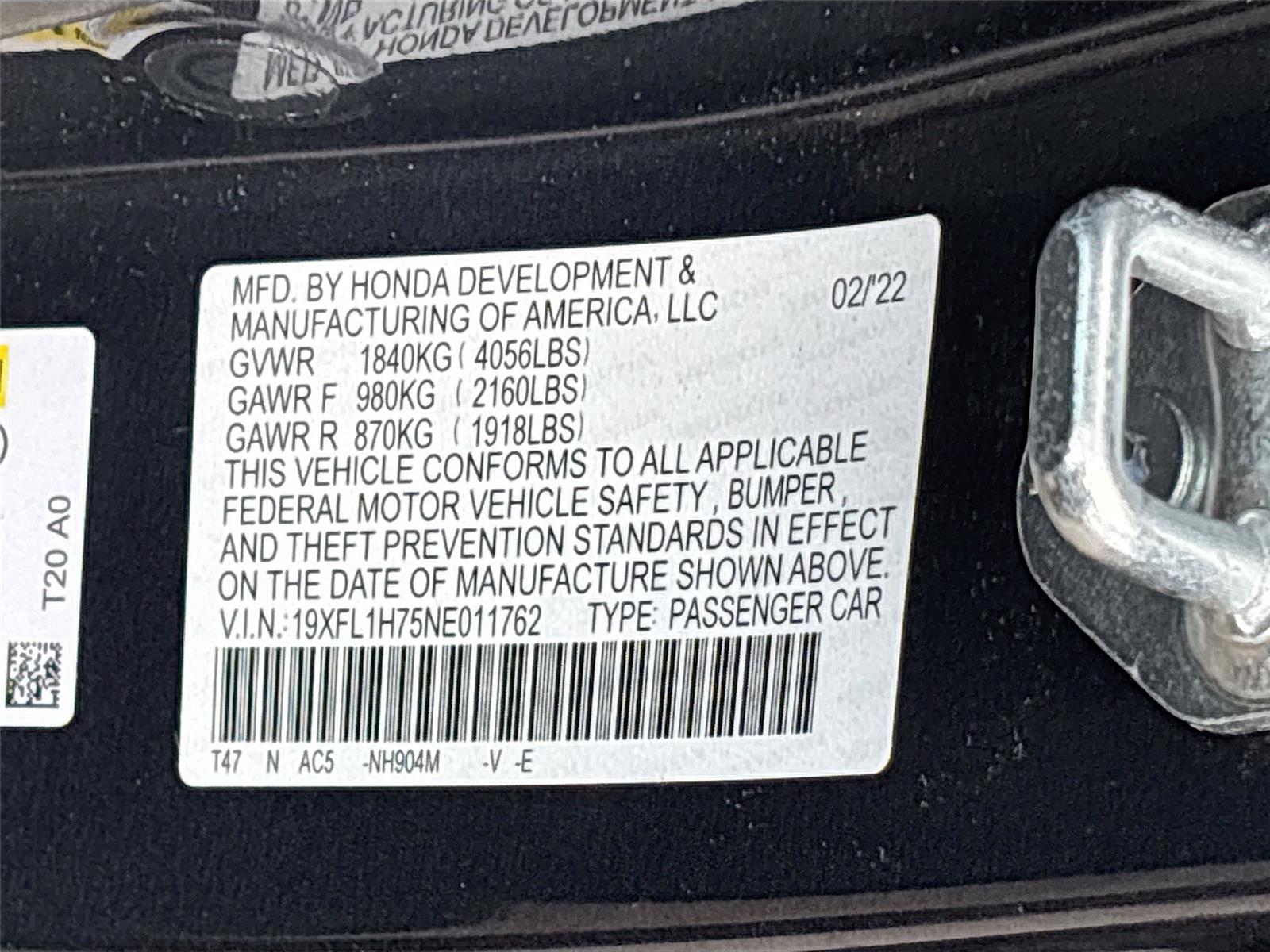 2022 Honda Civic EX-L