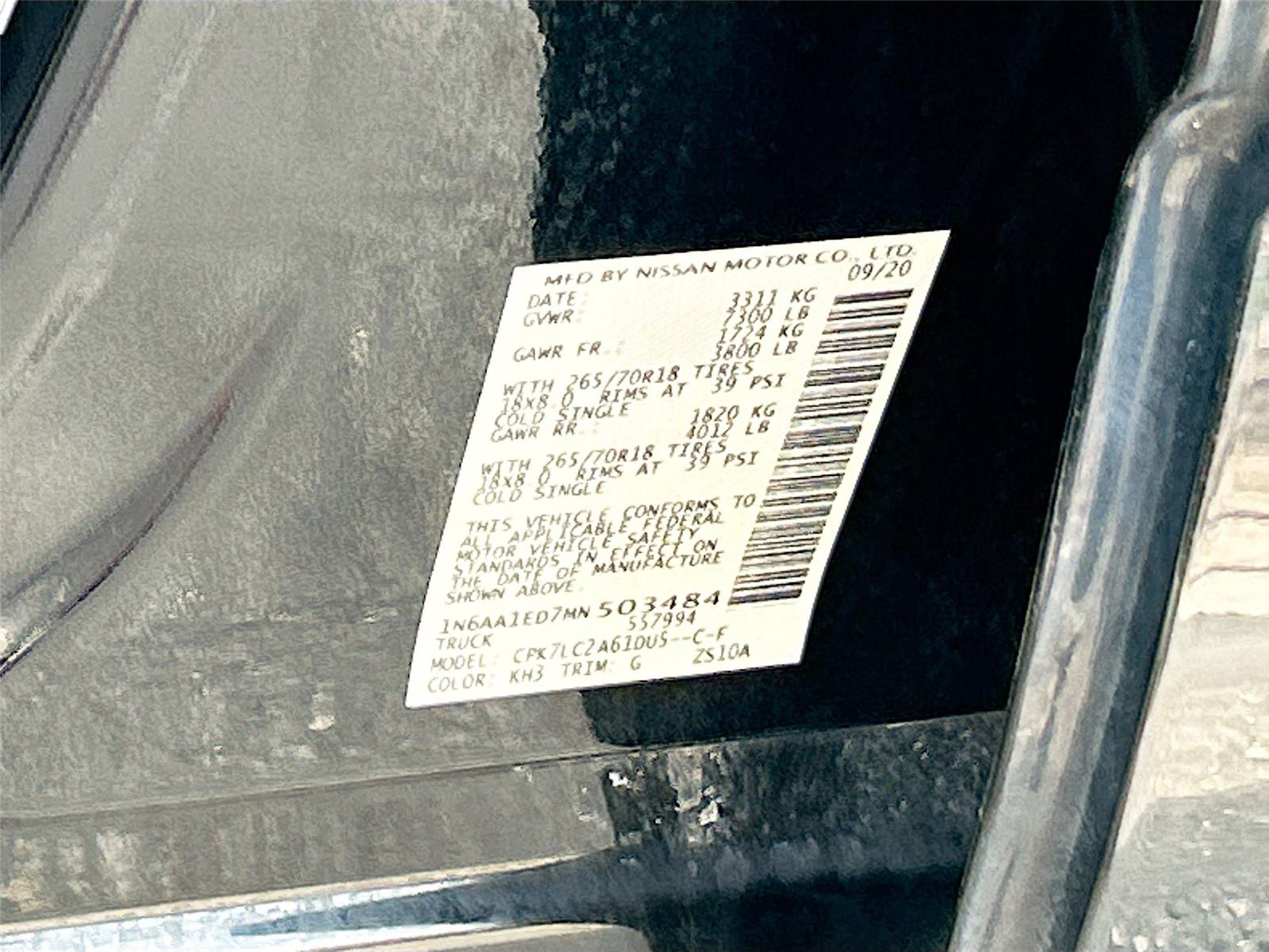 2021 Nissan Titan SV