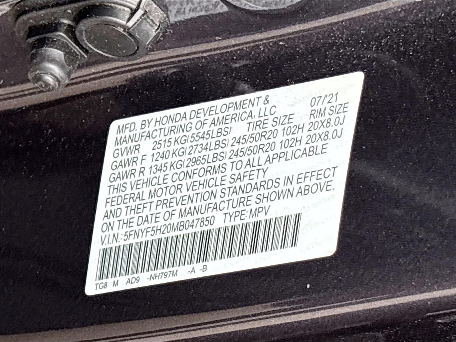 2021 Honda Pilot Special Edition