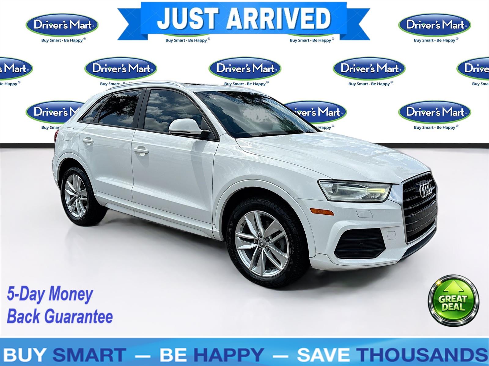 Cortina White 2017 Audi Q3 2.0T Premium SUV / Crossover Front-Wheel Drive Automatic