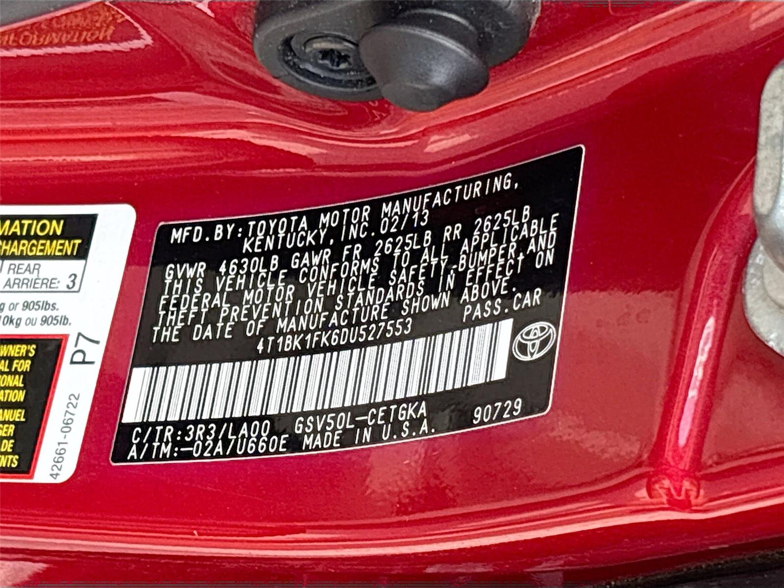 2013 Toyota Camry XLE V6