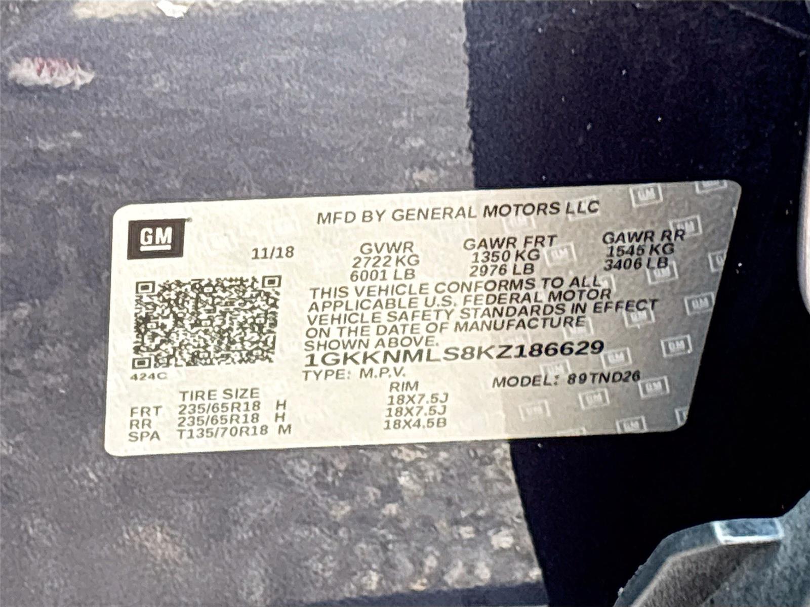 2019 GMC Acadia SLT