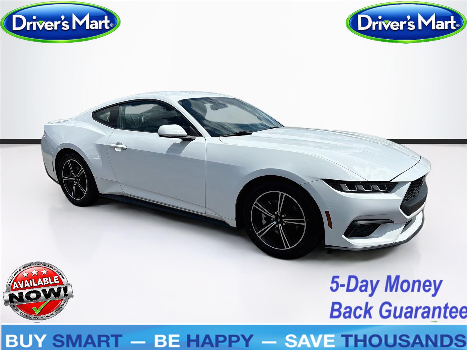 Oxford White 2024 Ford Mustang Coupe Rear-Wheel Drive Automatic