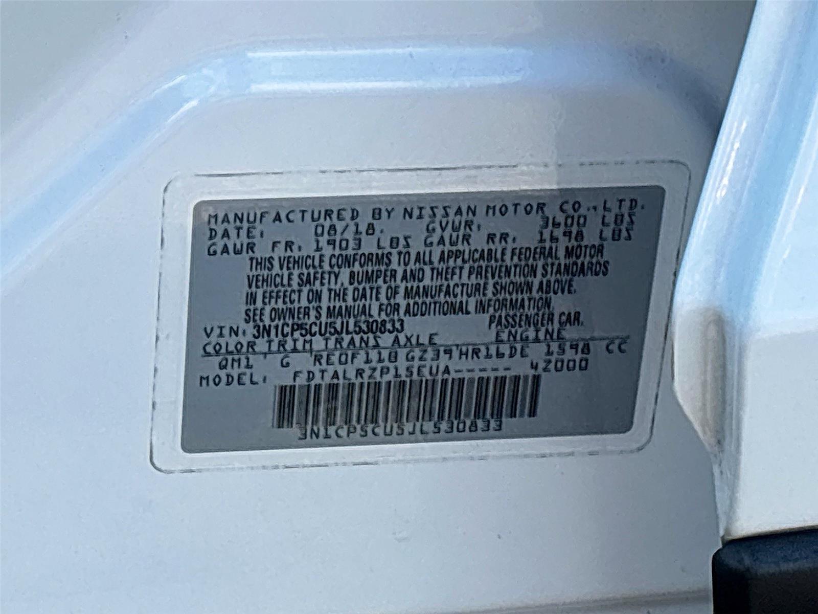 2018 Nissan Kicks S