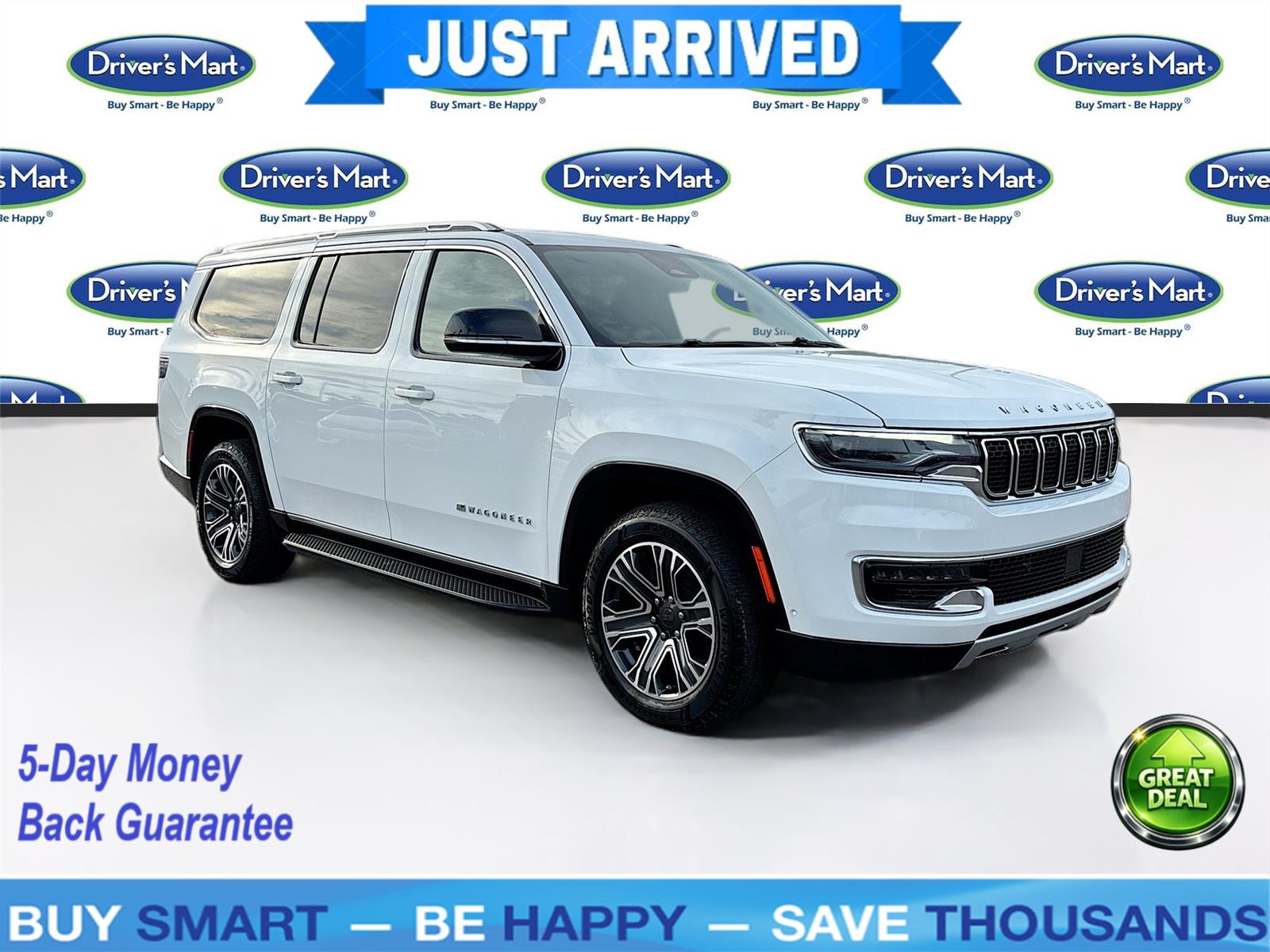 Bright White Clearcoat 2024 Jeep Wagoneer L Series II RWD SUV / Crossover 4X2 8-Speed Automatic