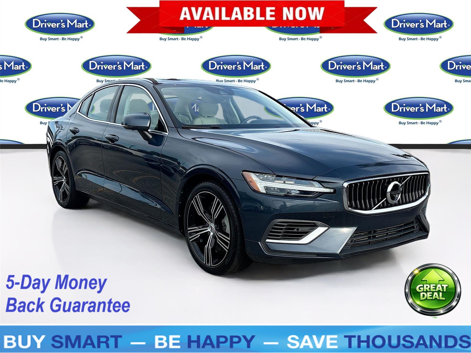 Denim Blue Metallic 2022 Volvo S60 Recharge Inscription Extended Range eAWD Sedan All-Wheel Drive Automatic