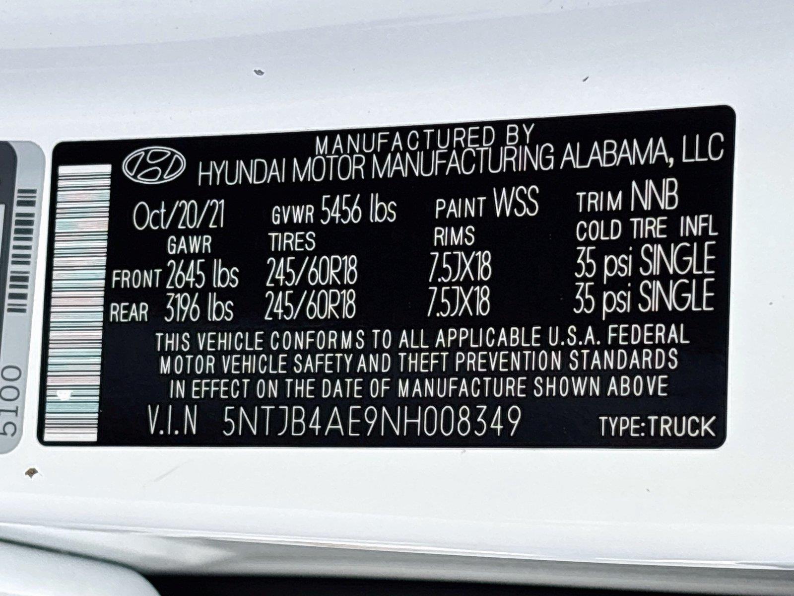 2022 Hyundai Santa Cruz SEL
