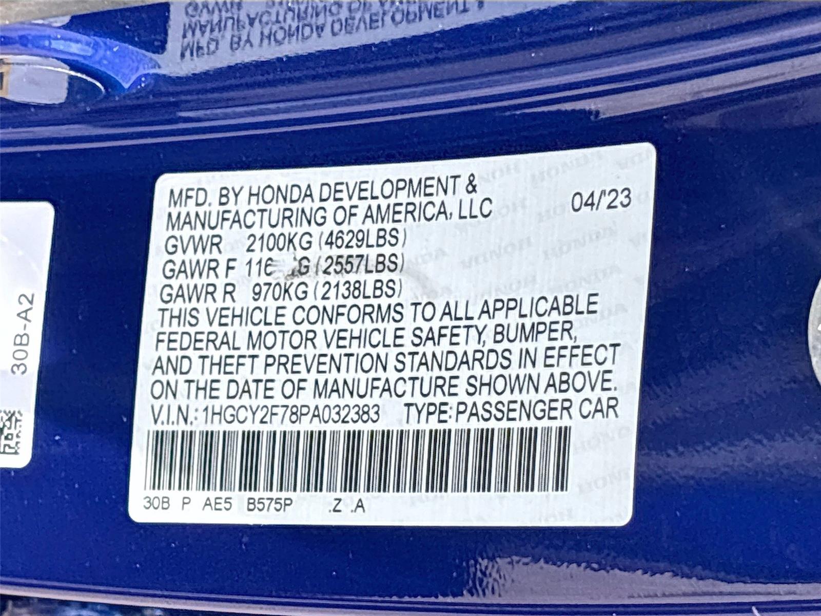 2023 Honda Accord Hybrid Sport-L