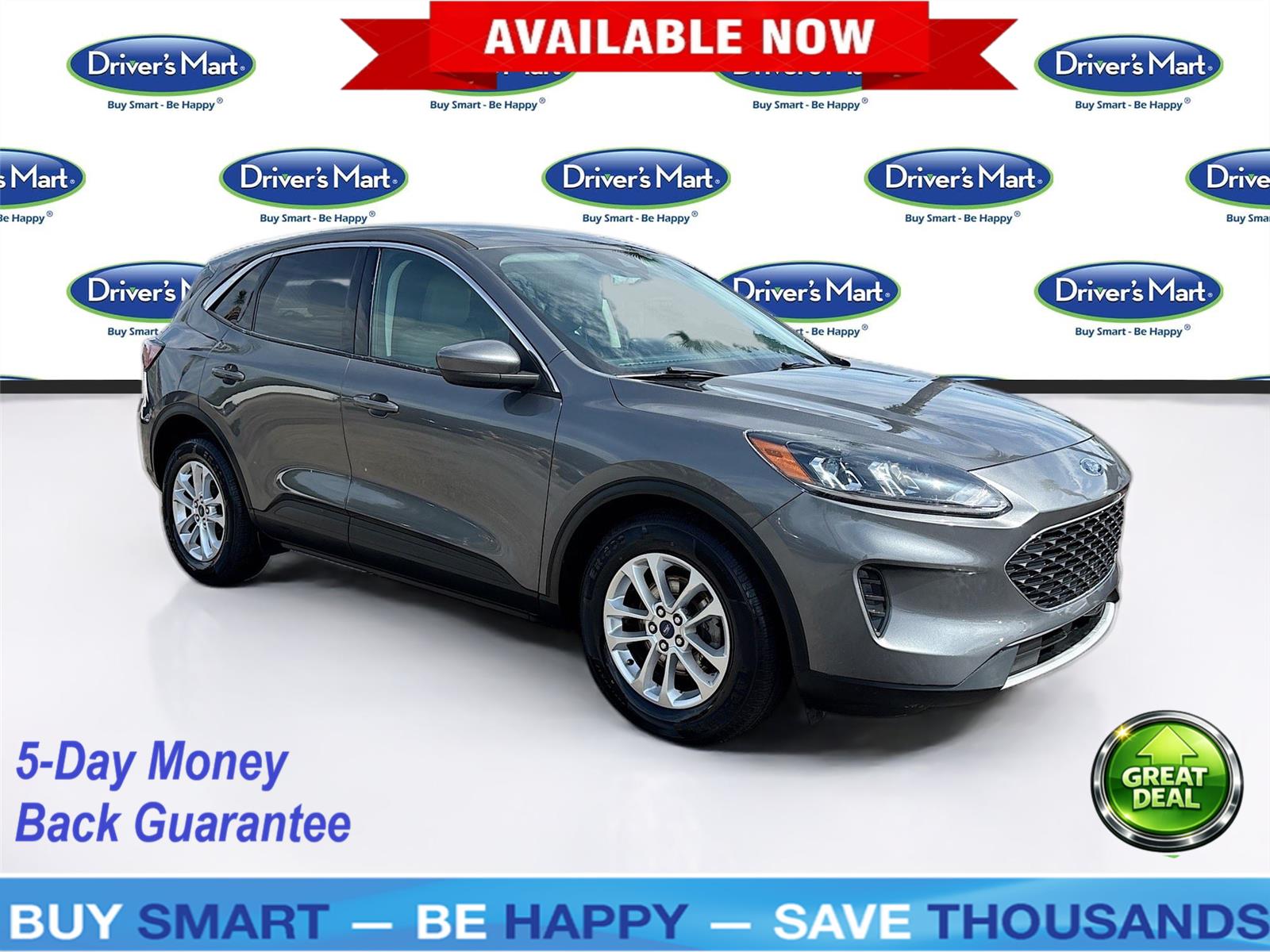 Gray (Carbonized Grey) 2021 Ford Escape SUV / Crossover Front-Wheel Drive 8-Speed Automatic