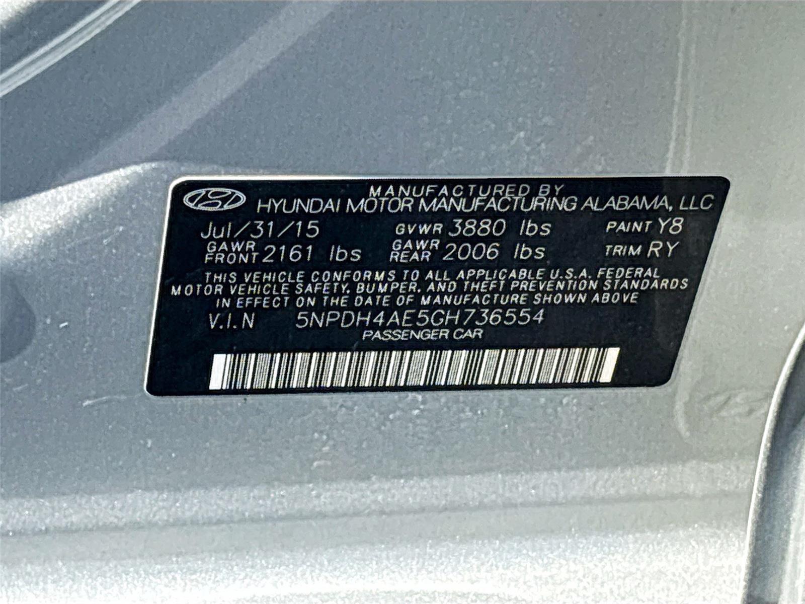 2016 Hyundai Elantra Limited