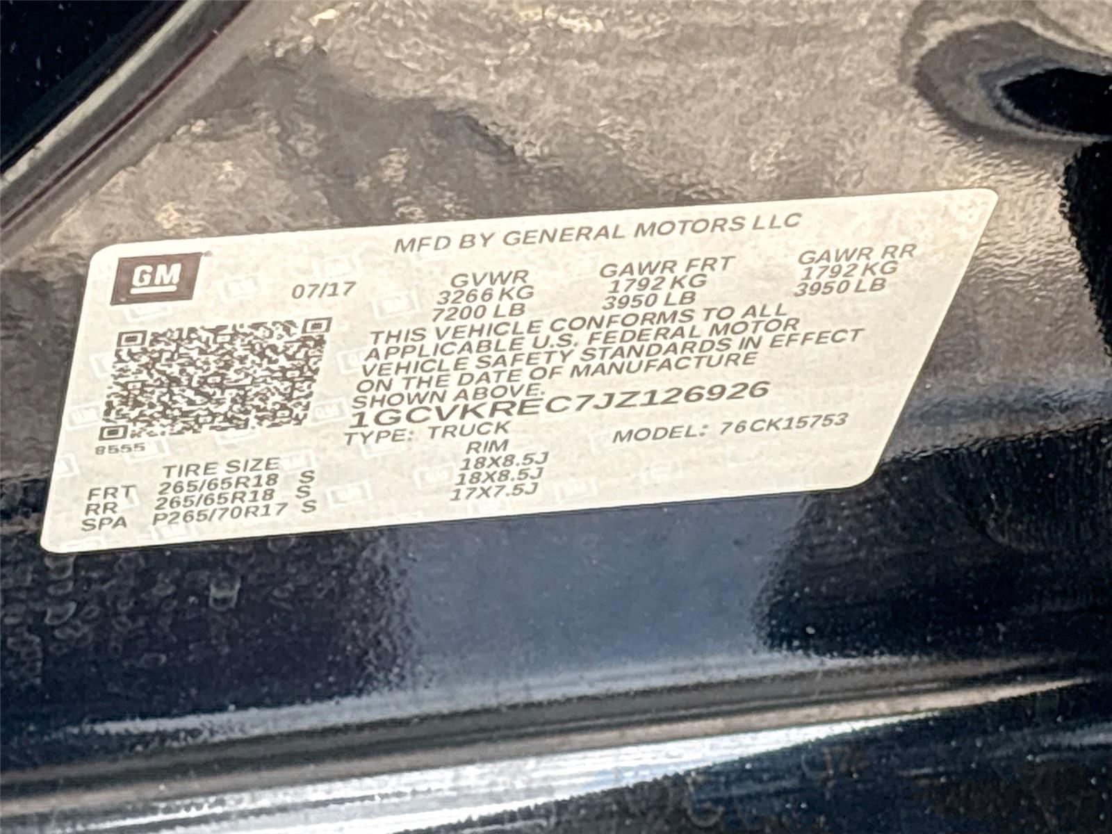 2018 Chevrolet Silverado 1500 LT