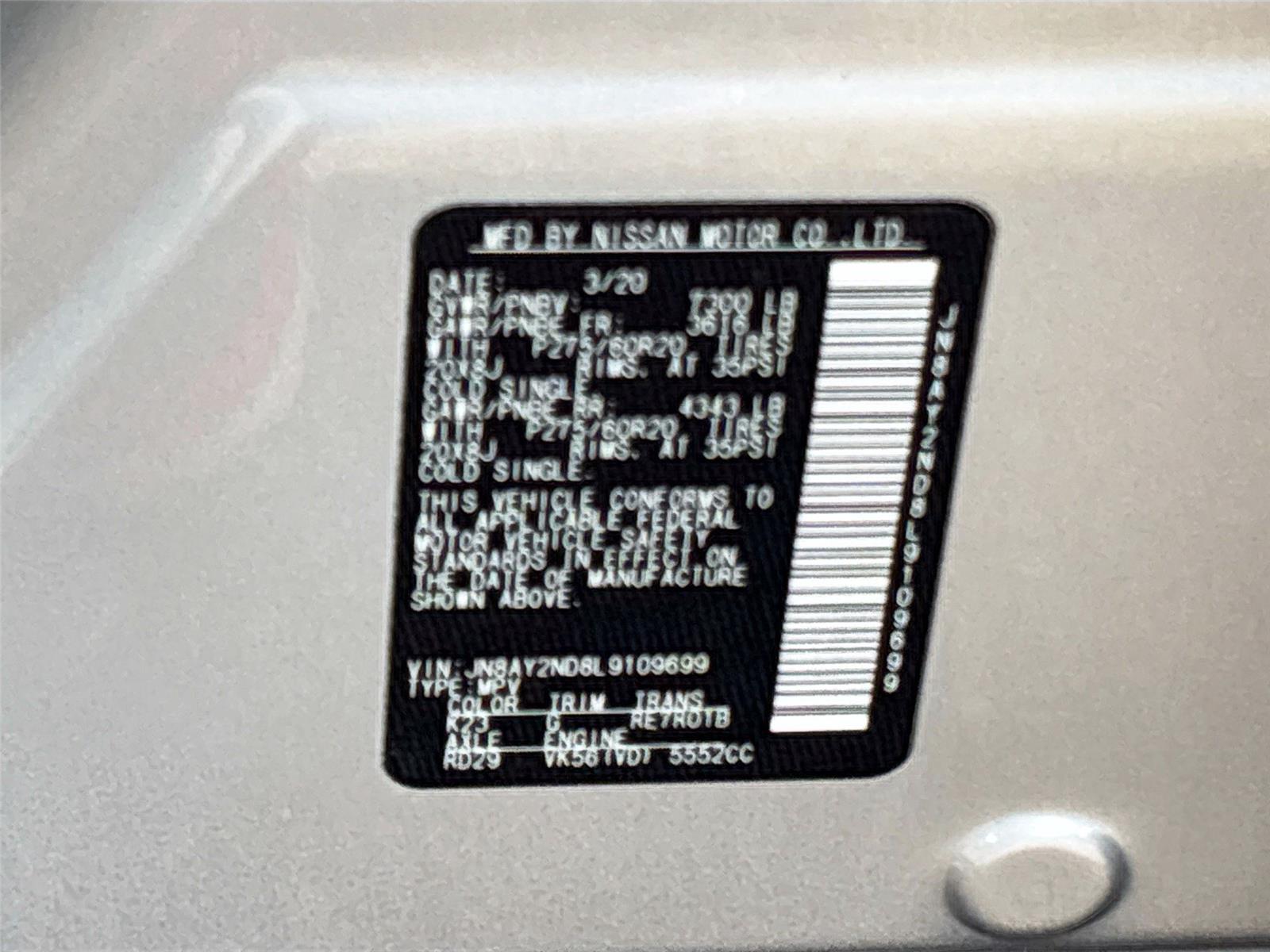 2020 Nissan Armada SL