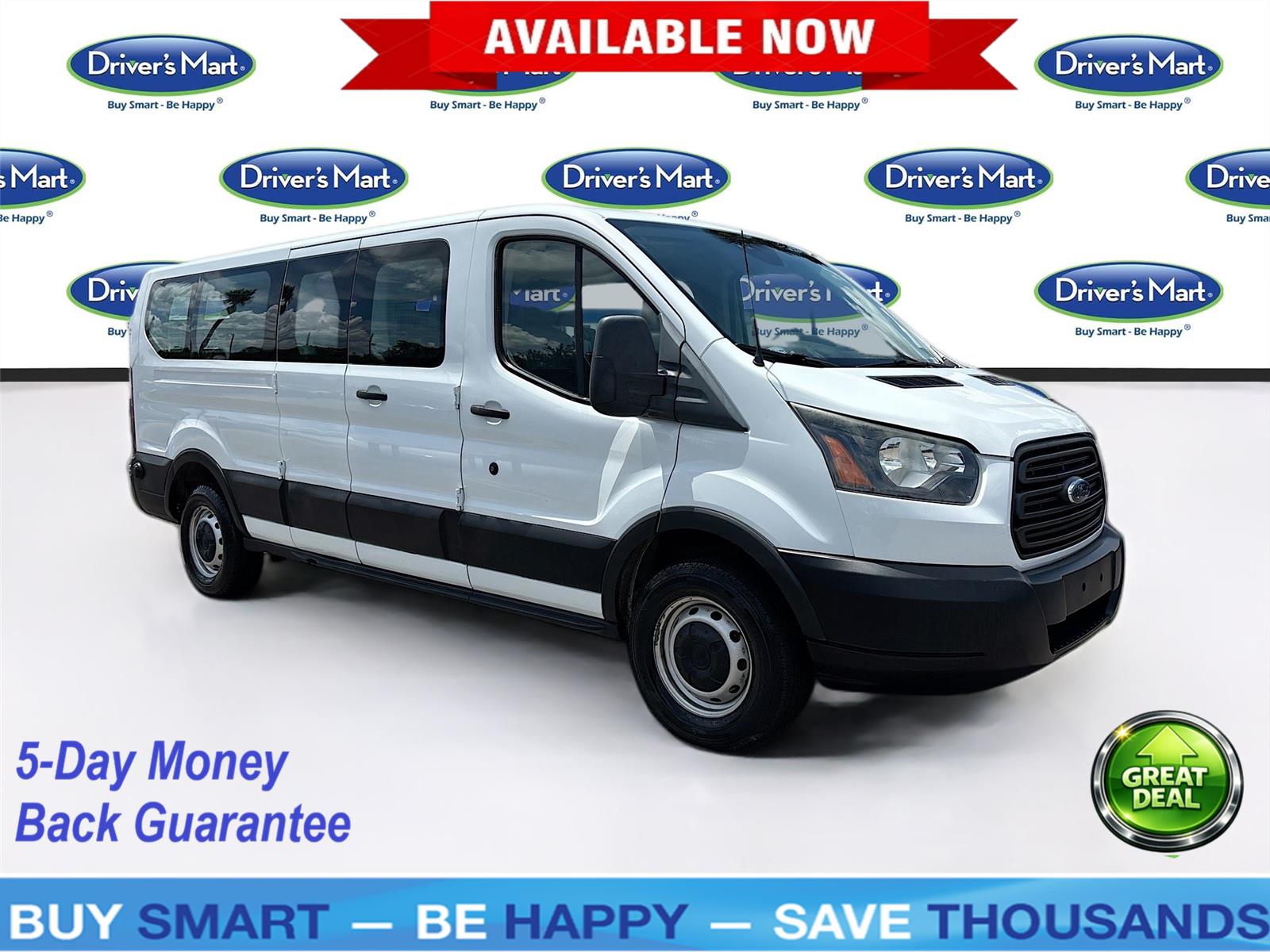 2019 Ford Transit Passenger 350 XL Low Roof LWB RWD with 60/40 Passenger-Side Doors