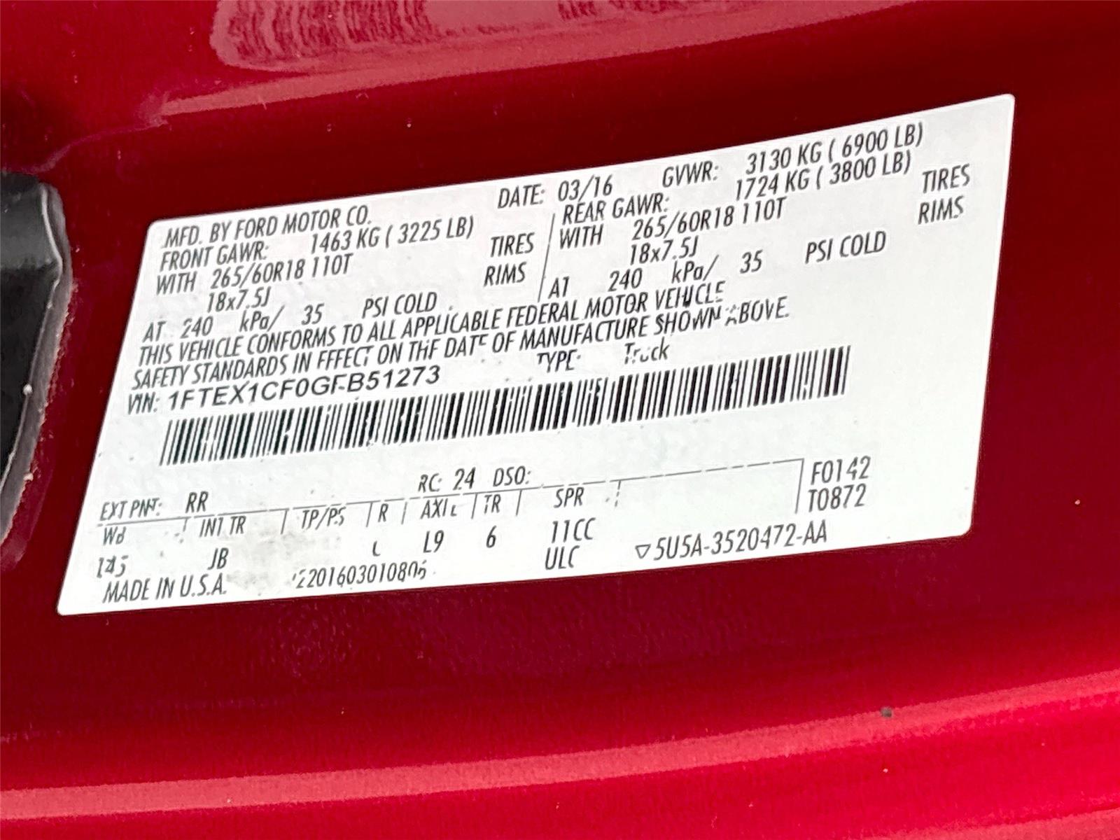2016 Ford F-150 XLT
