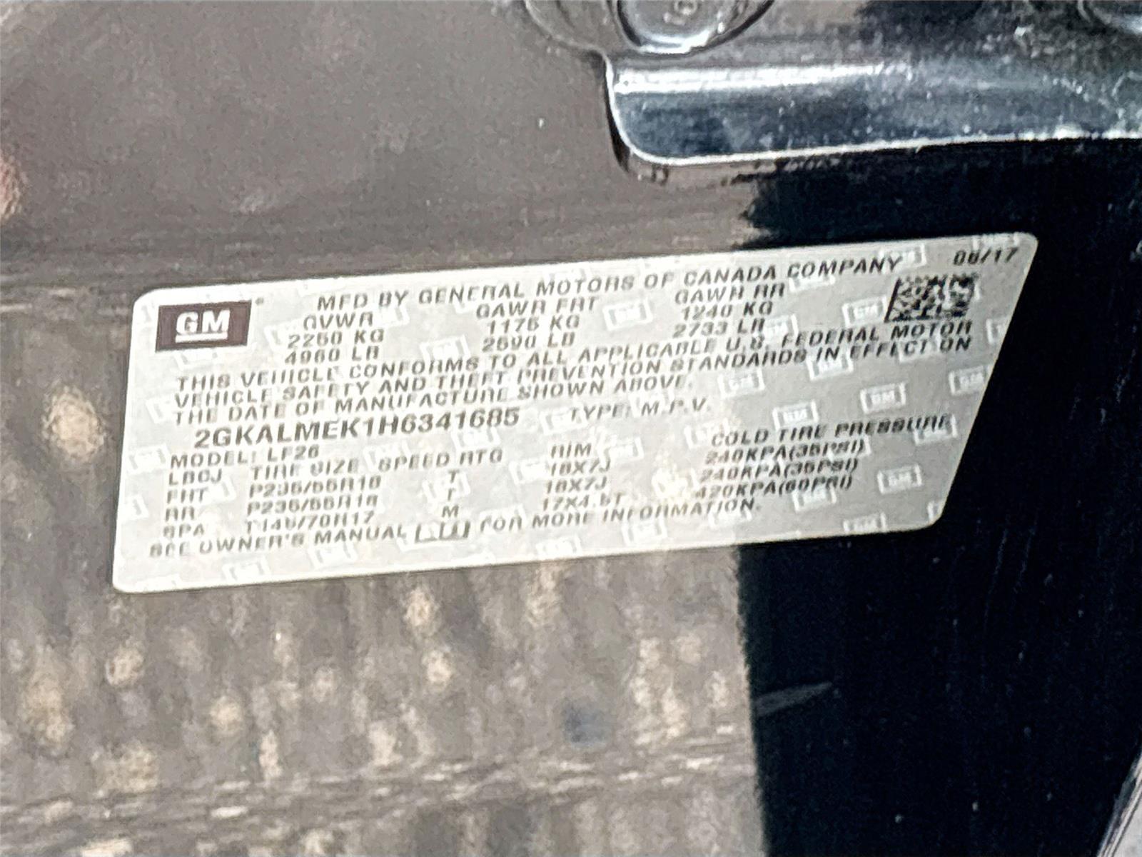 2017 GMC Terrain SLE
