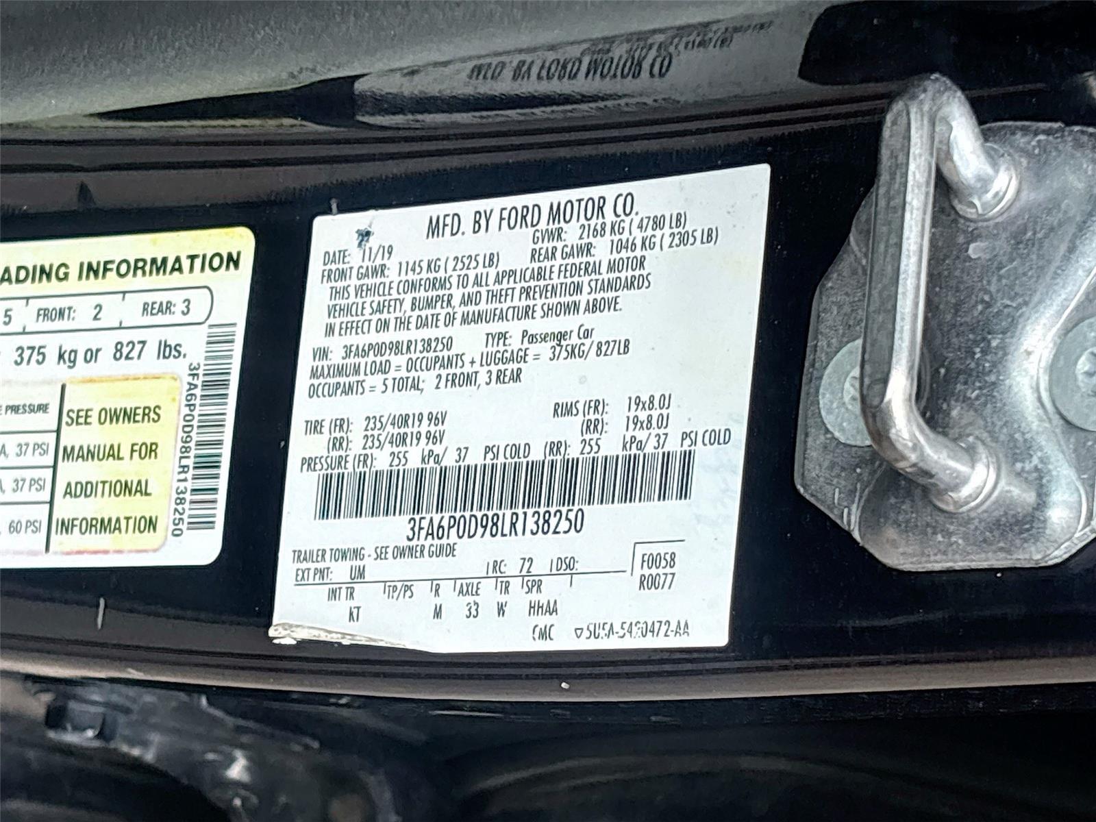2020 Ford Fusion Titanium