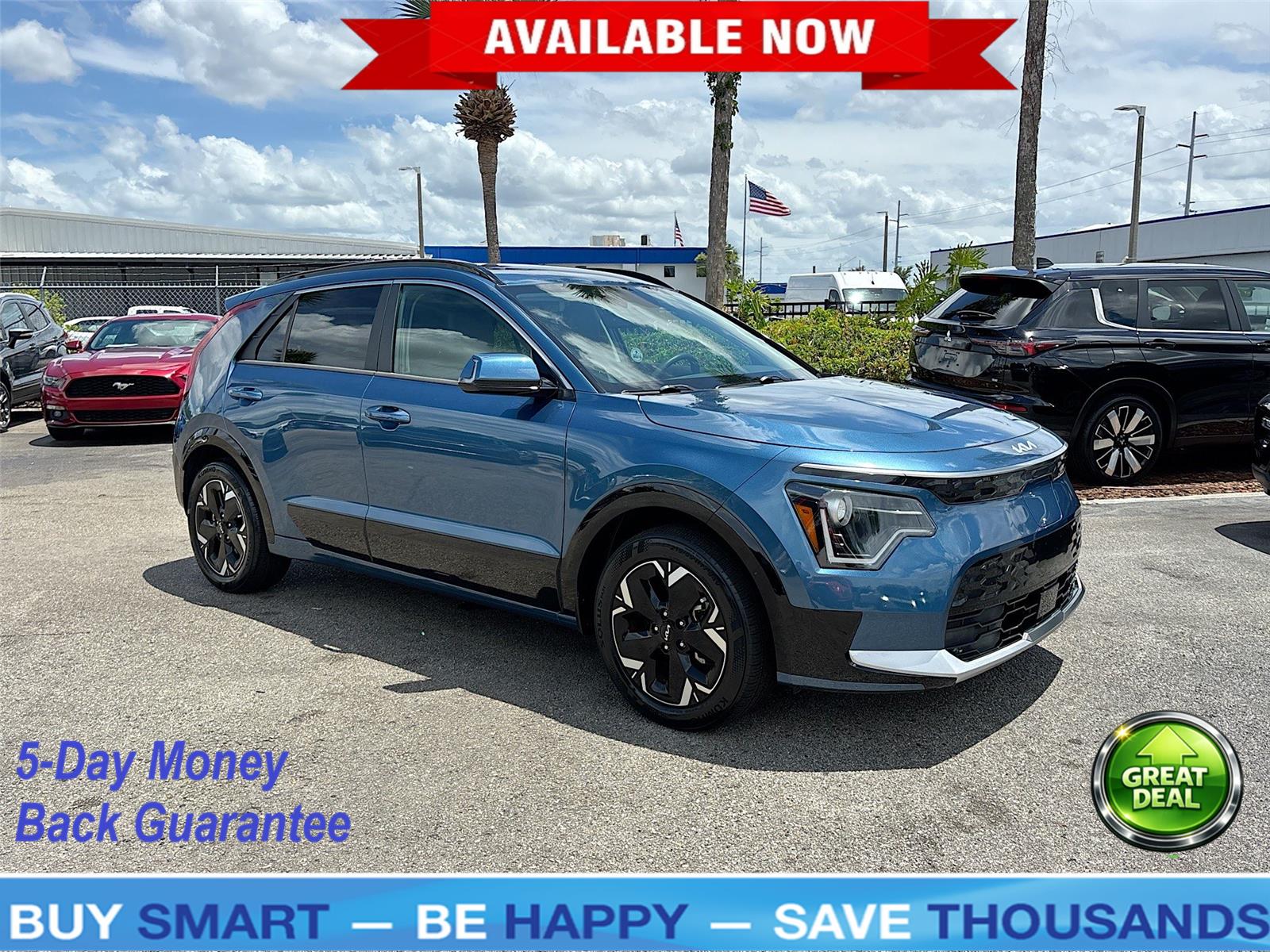 Mineral Blue 2024 Kia Niro EV Wind FWD SUV / Crossover Front-Wheel Drive 1-Speed Dual Clutch