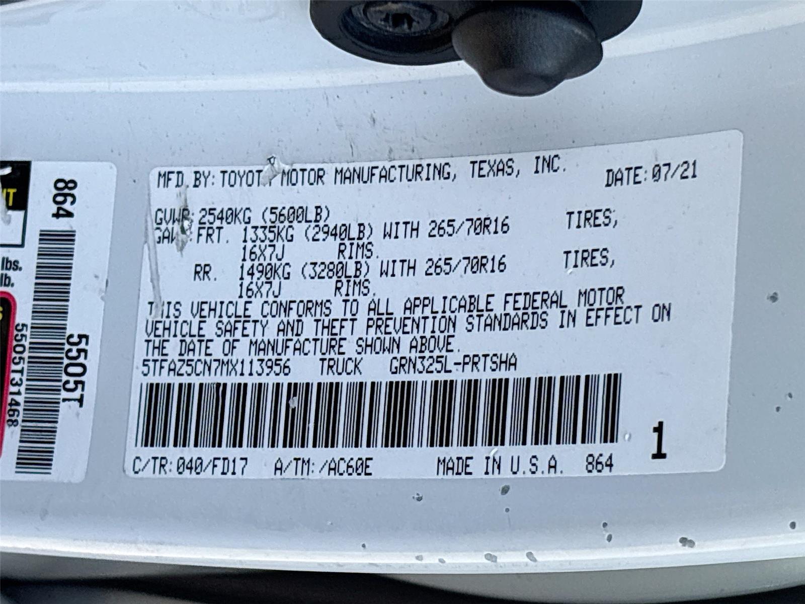 2021 Toyota Tacoma TRD Off Road