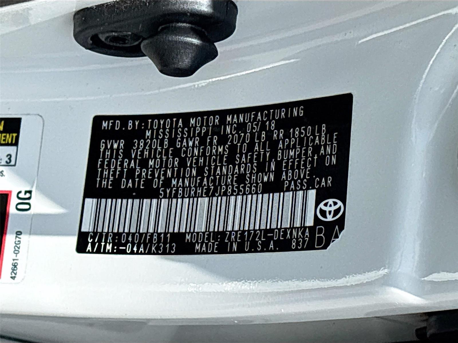 2018 Toyota Corolla LE