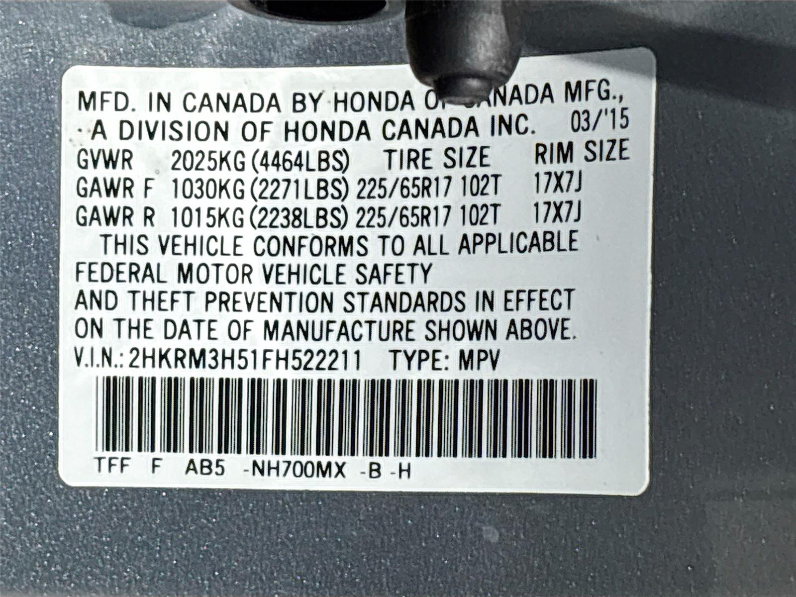 2015 Honda CR-V EX