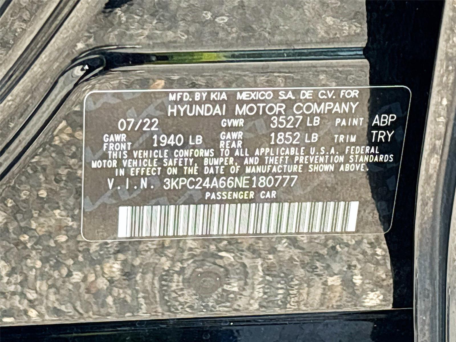 2022 Hyundai Accent SE