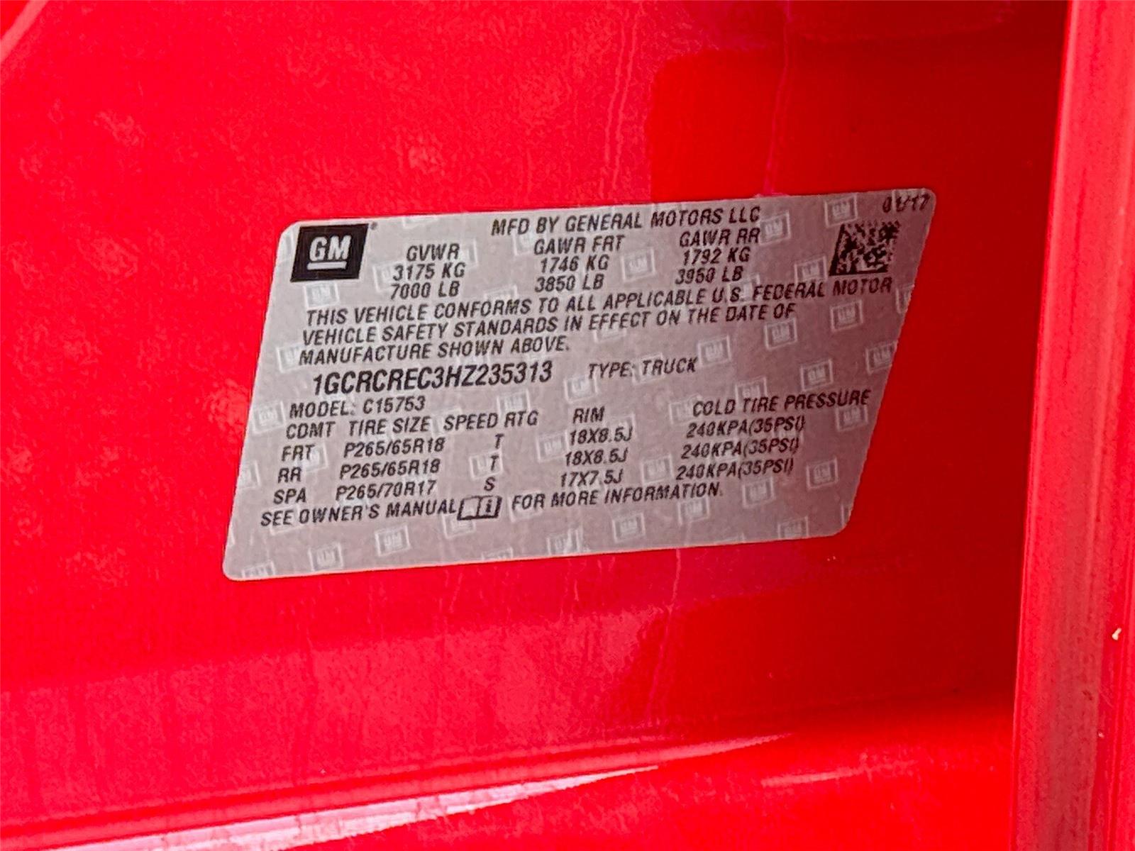 2017 Chevrolet Silverado 1500 LT