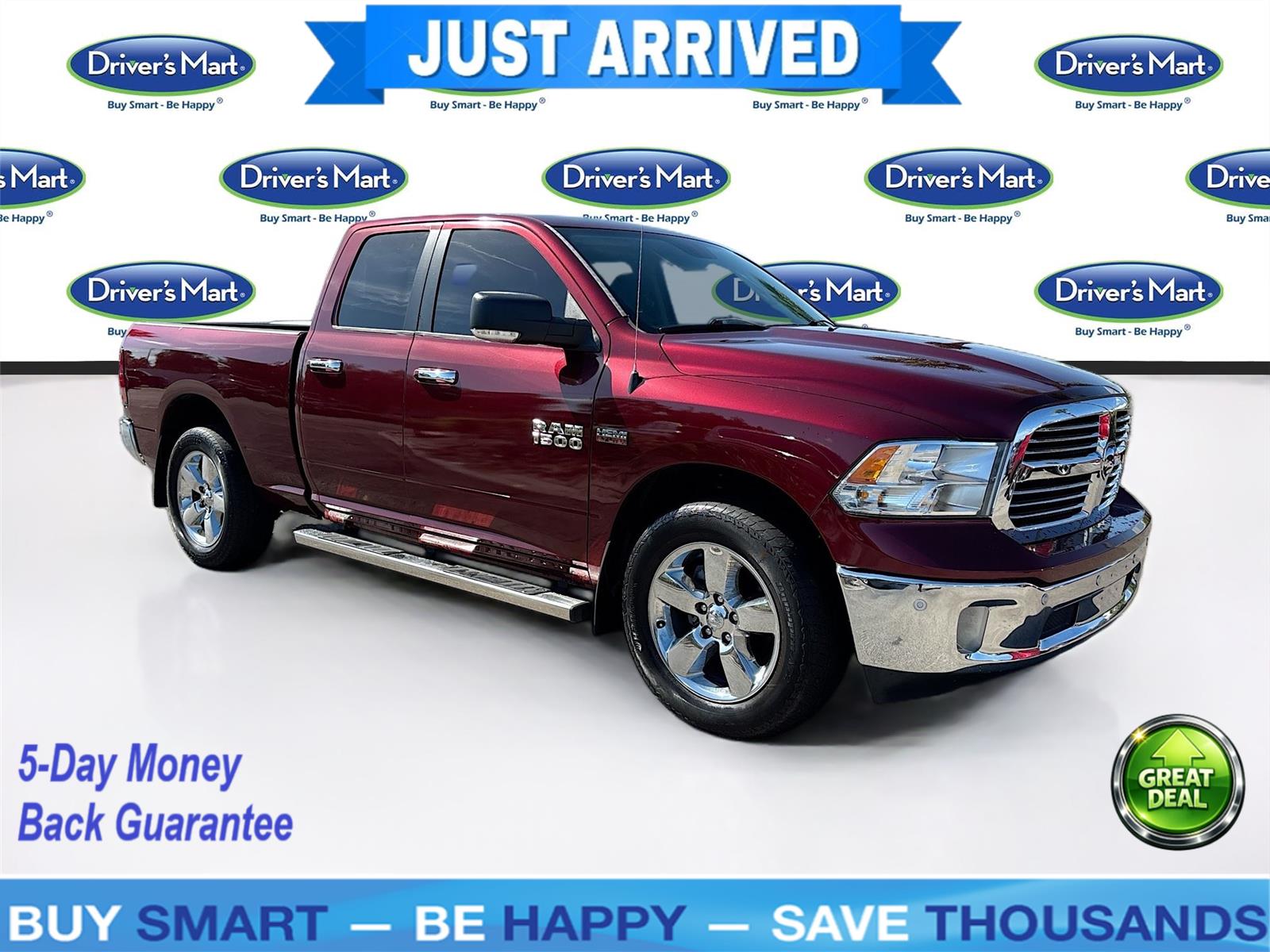 Delmonico Red Pearlcoat 2018 RAM 1500 Pickup Truck 4X2 8-Speed Automatic