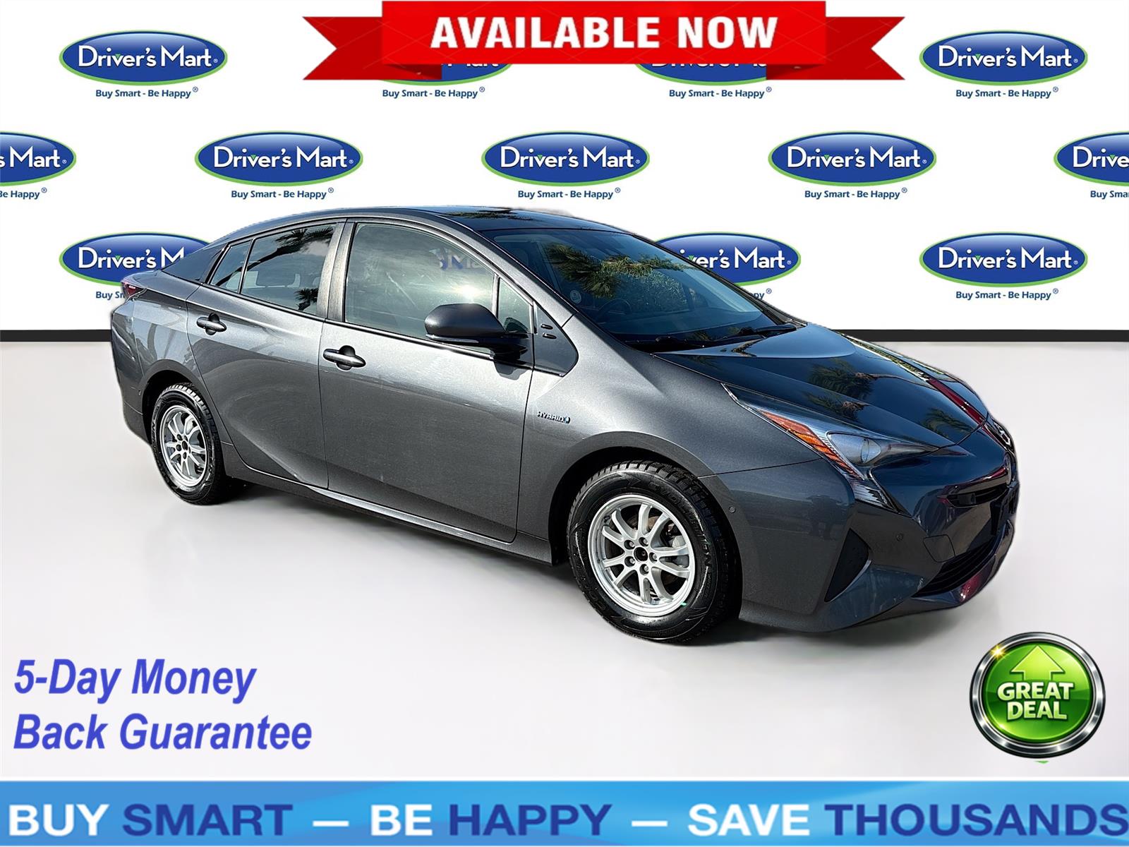 Magnetic Gray Metallic 2018 Toyota Prius Two FWD Hatchback Front-Wheel Drive Continuously Variable Transmission