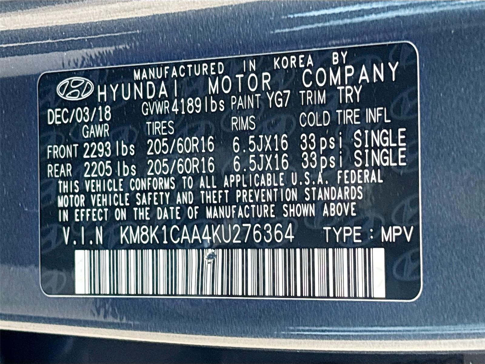 2019 Hyundai Kona SE