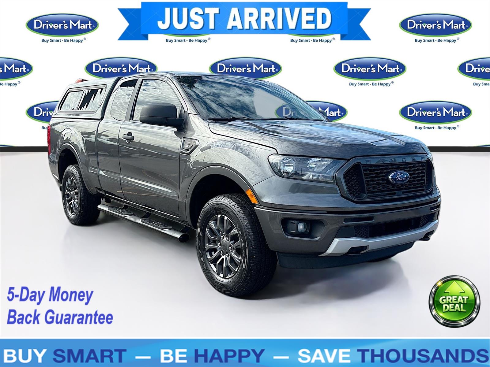 Gray (Magnetic) 2020 Ford Ranger Pickup Truck Four-Wheel Drive Automatic