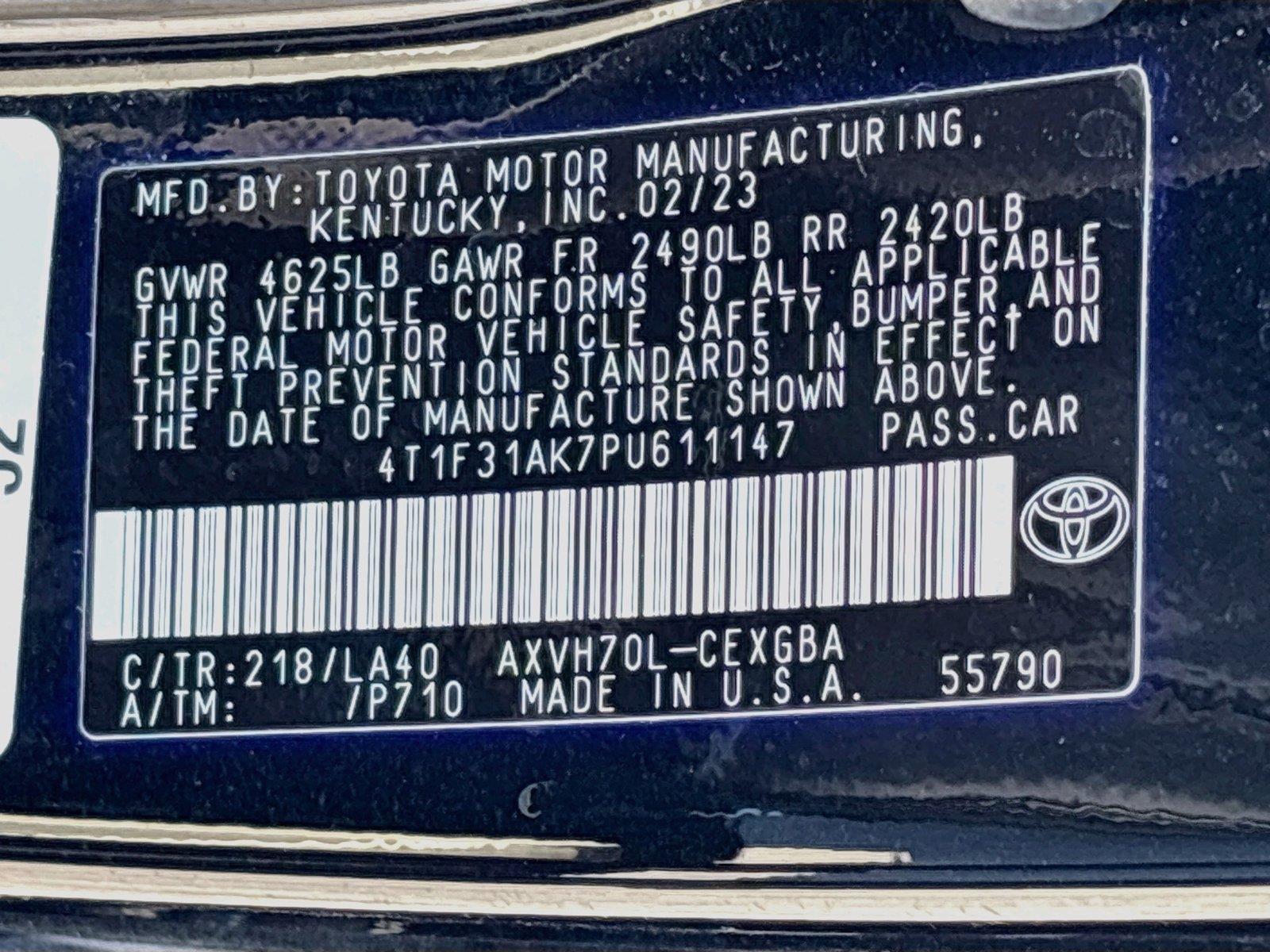 2023 Toyota Camry Hybrid XLE