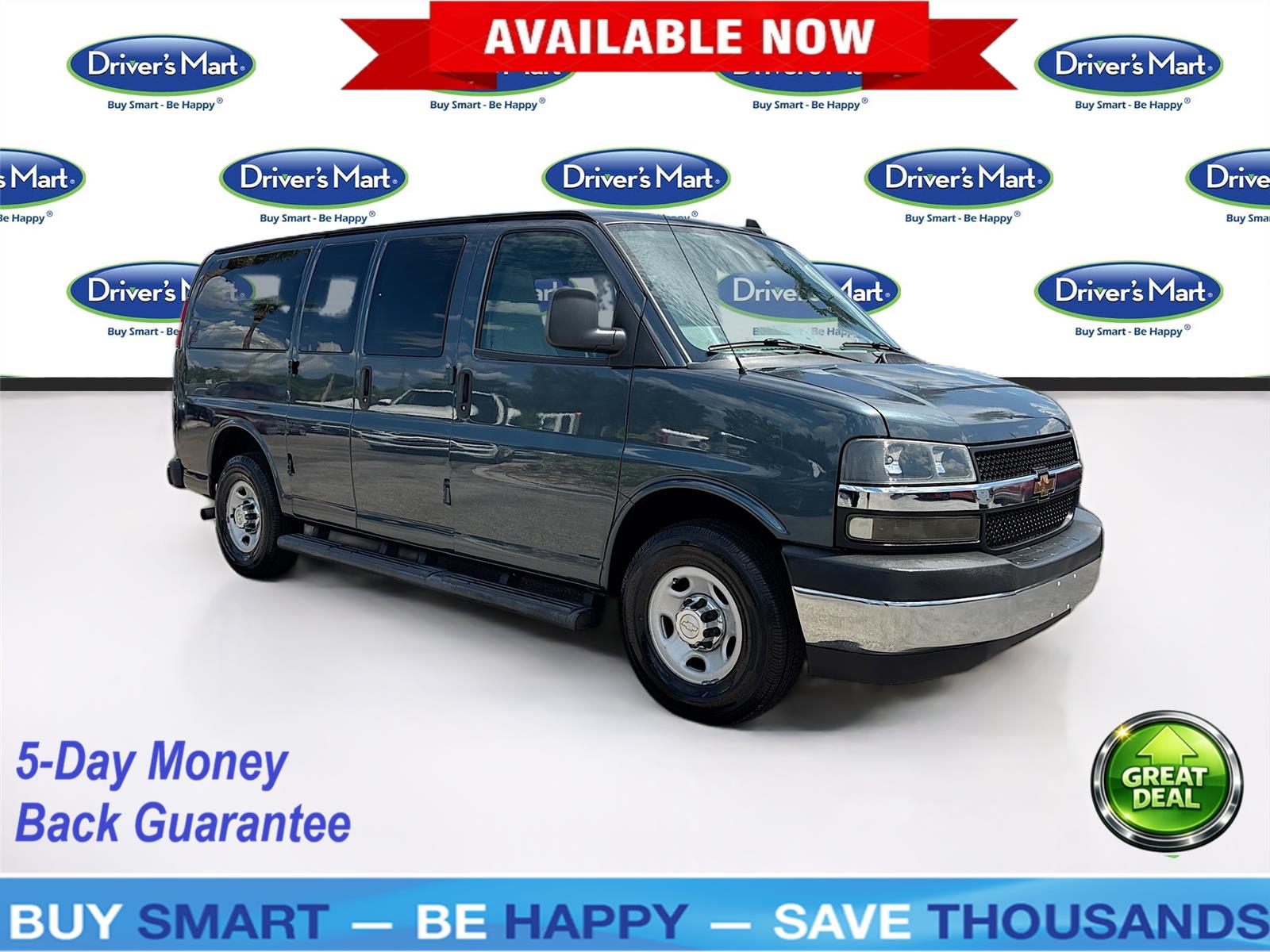 Kinetic Blue Metallic 2019 Chevrolet Express Van Rear-Wheel Drive 6-Speed Automatic