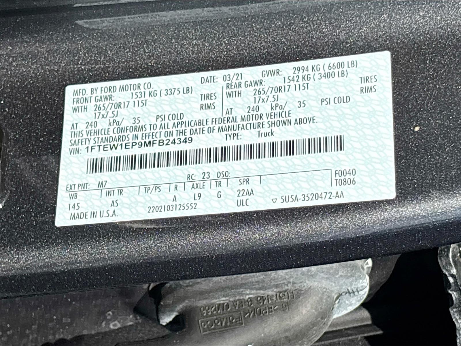 2021 Ford F-150 XL