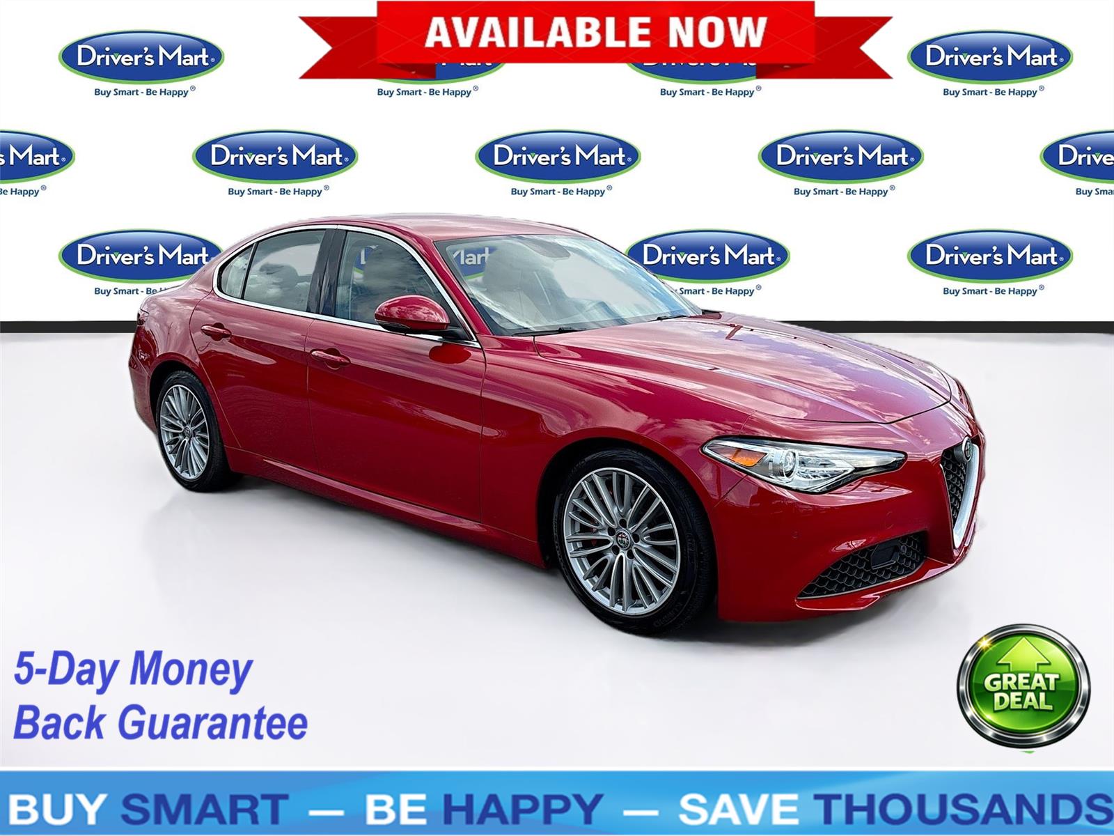 Rosso Alfa 2017 Alfa Romeo Giulia Sedan Rear-Wheel Drive Automatic