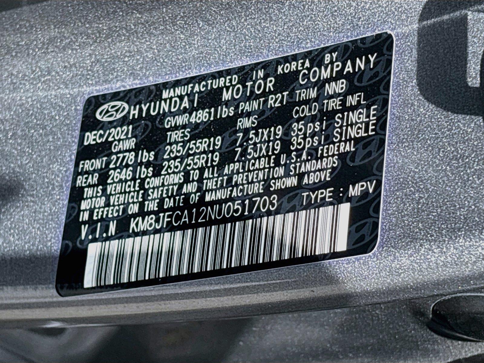 2022 Hyundai Tucson Hybrid SEL Convenience