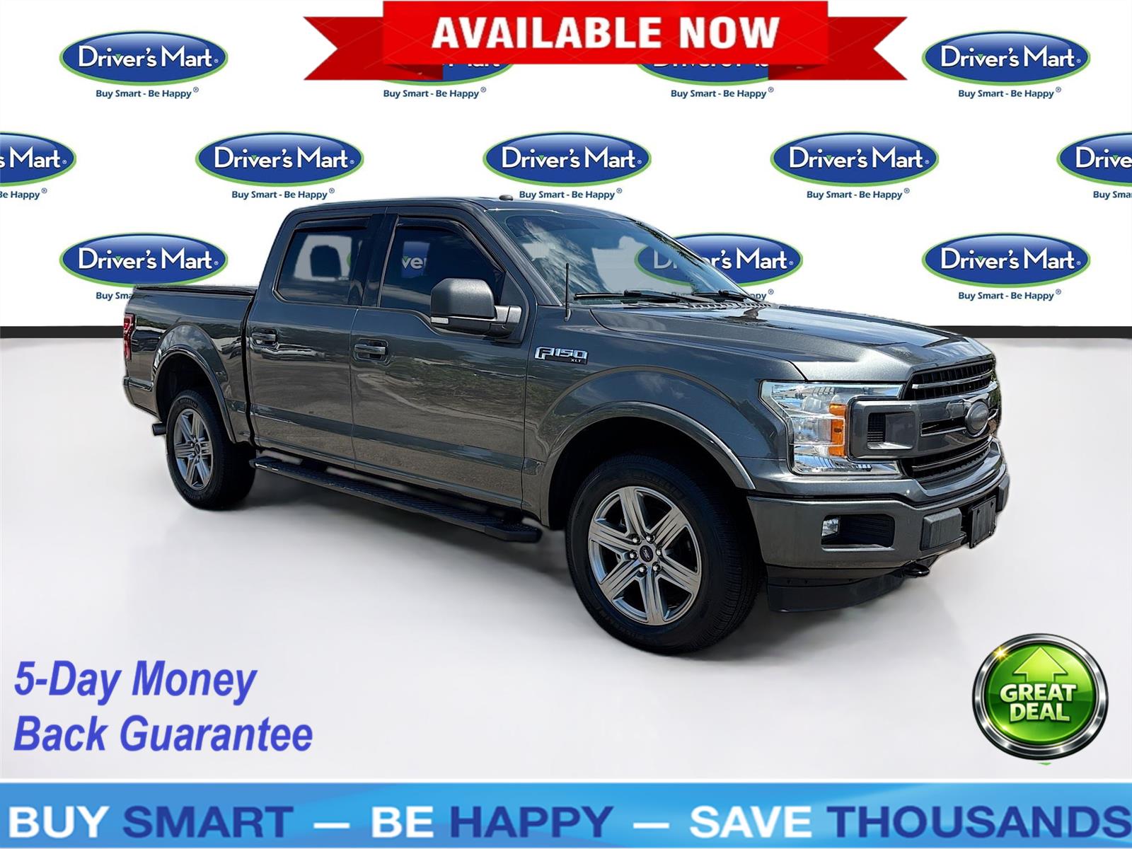 Gray (Magnetic) 2018 Ford F-150 Pickup Truck Four-Wheel Drive Automatic