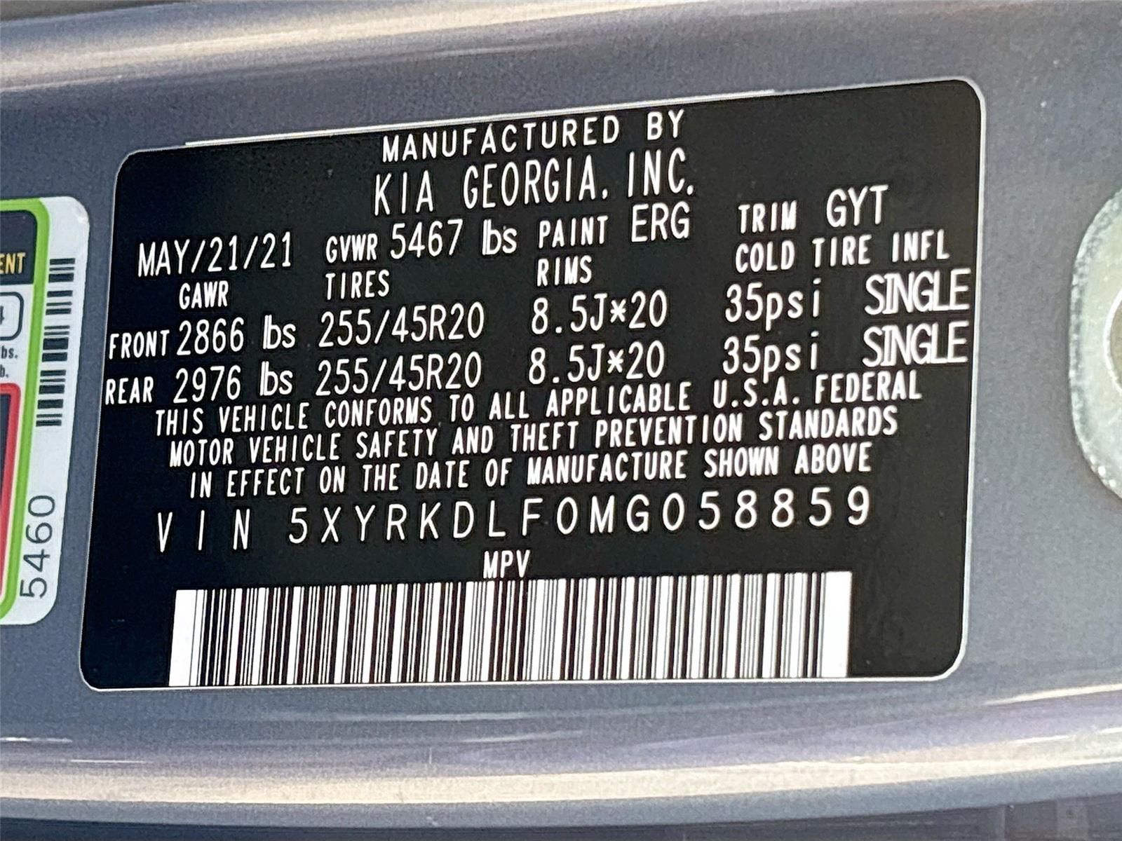 2021 Kia Sorento SX