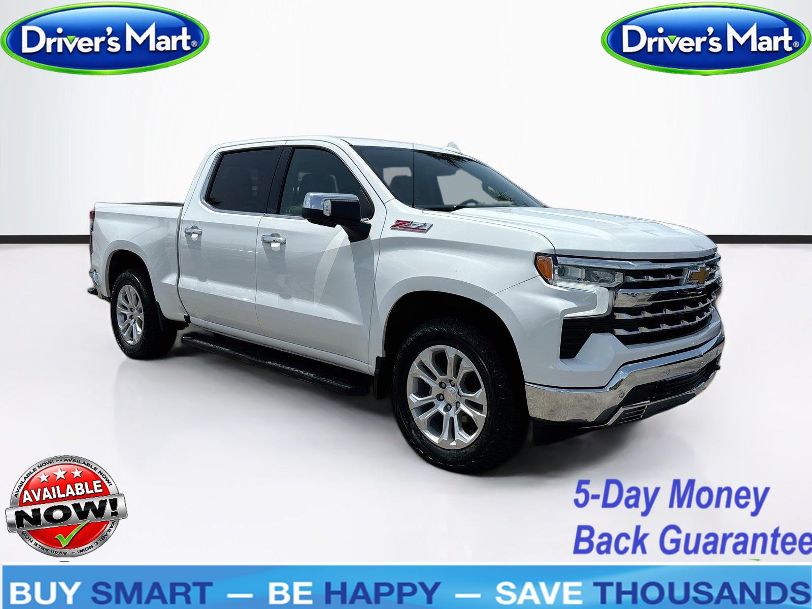 Summit White 2024 Chevrolet Silverado 1500 Pickup Truck Four-Wheel Drive Automatic