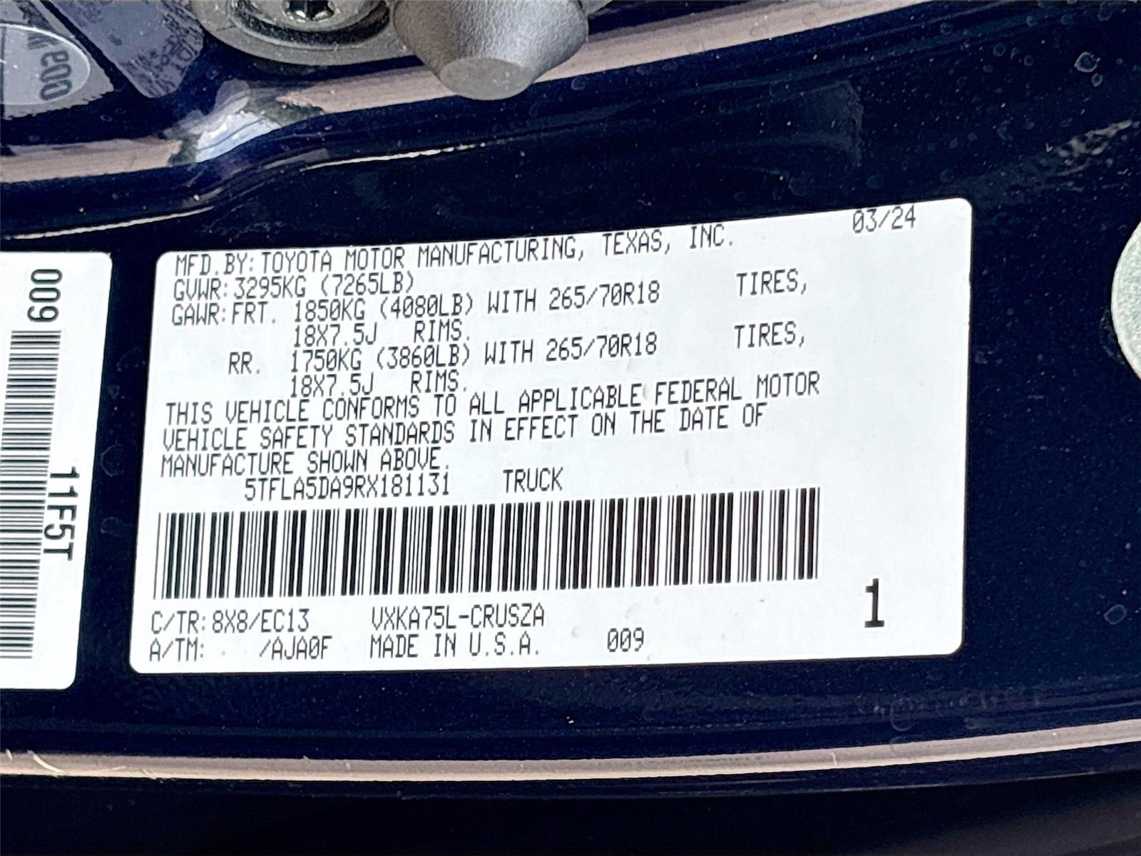 2024 Toyota Tundra SR5