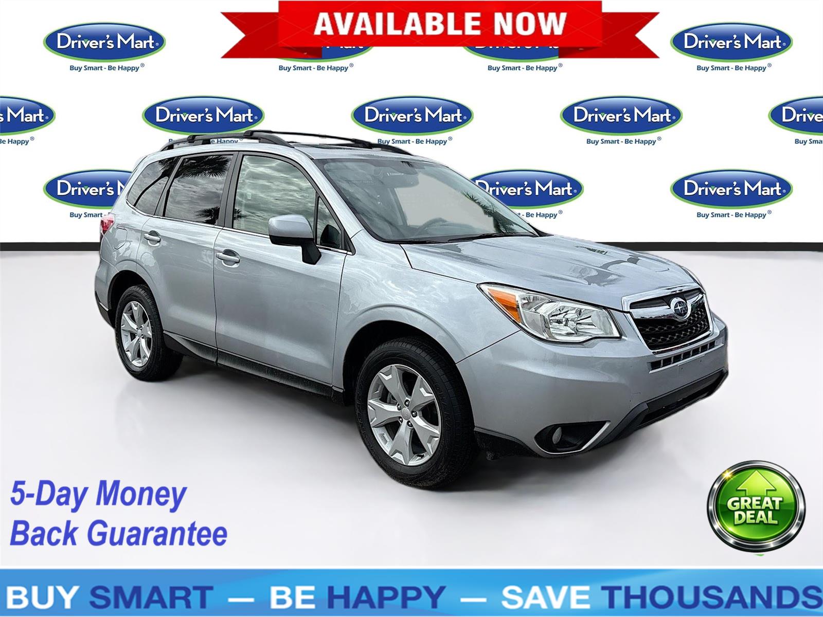 Ice Silver Metallic 2015 Subaru Forester SUV / Crossover All-Wheel Drive Continuously Variable Transmission