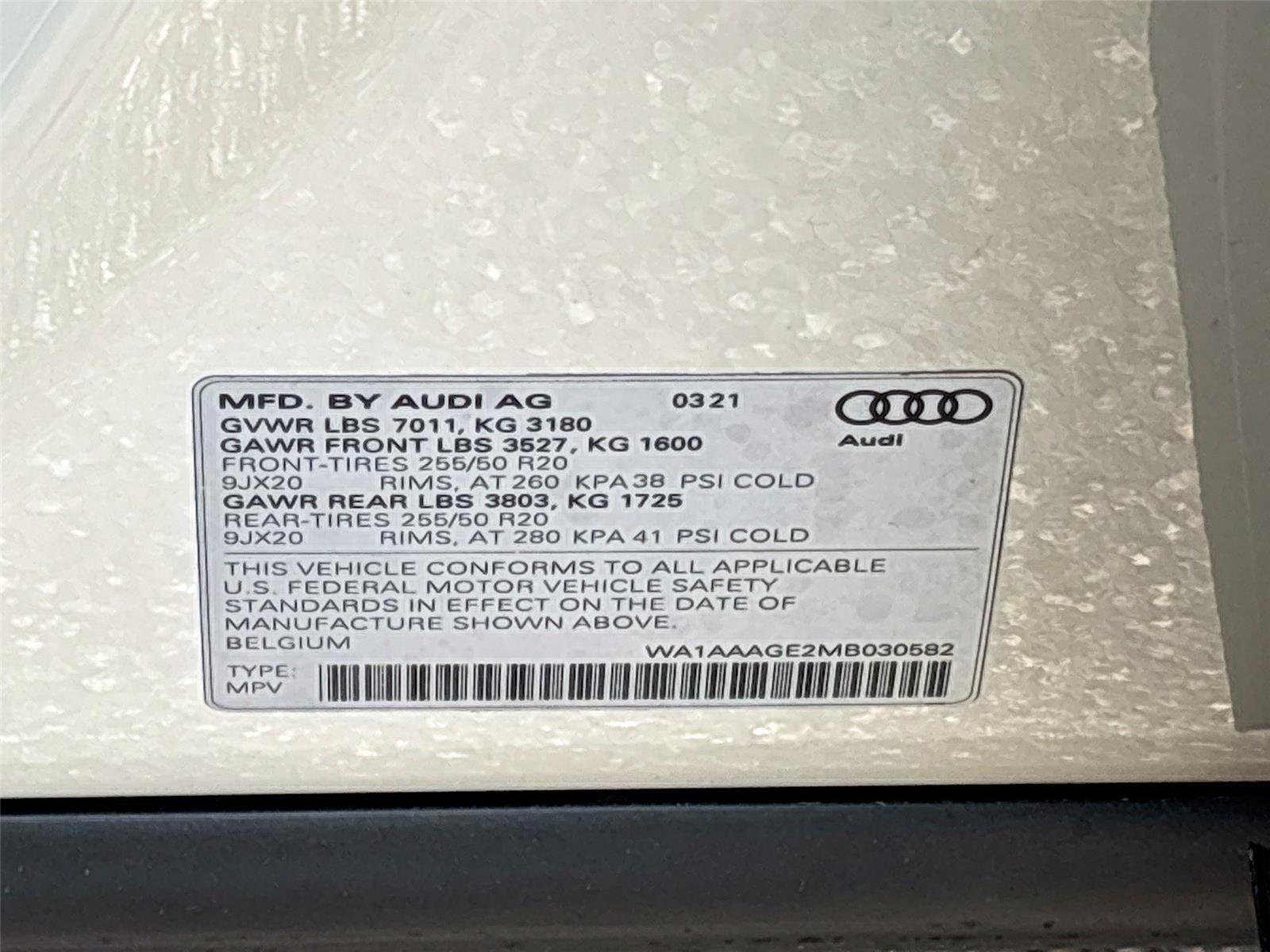 2021 Audi e-tron Premium