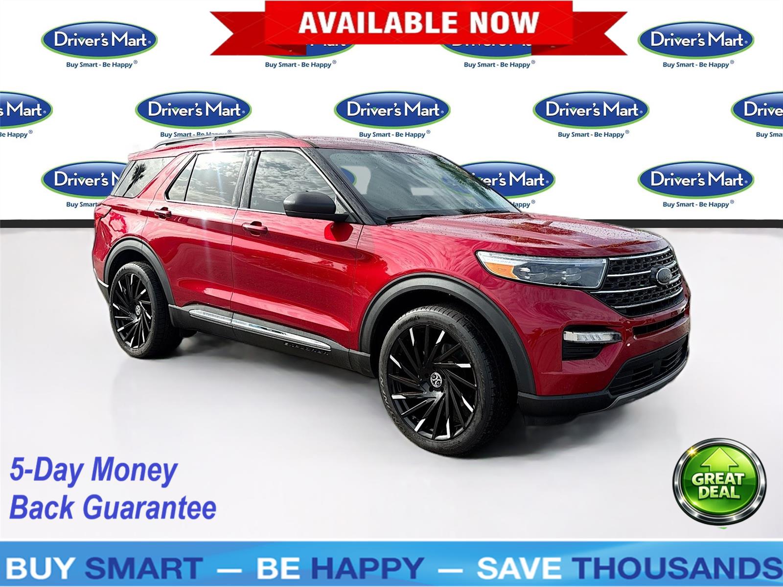 Rapid Red Metallic Tinted Clearcoat 2024 Ford Explorer SUV / Crossover Rear-Wheel Drive Automatic